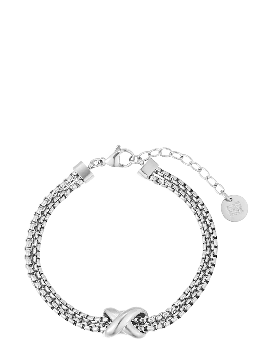 Bud To Rose - Cross Bracelet Gold - kedjearmband - silver - 1