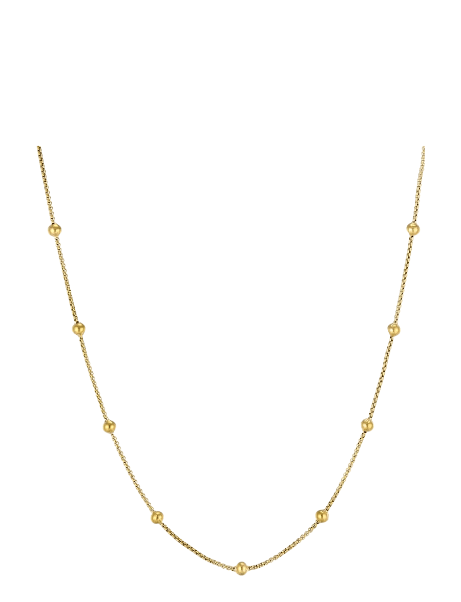 Bud To Rose - Sacramento Necklace Gold - kedjehalsband - gold - 0