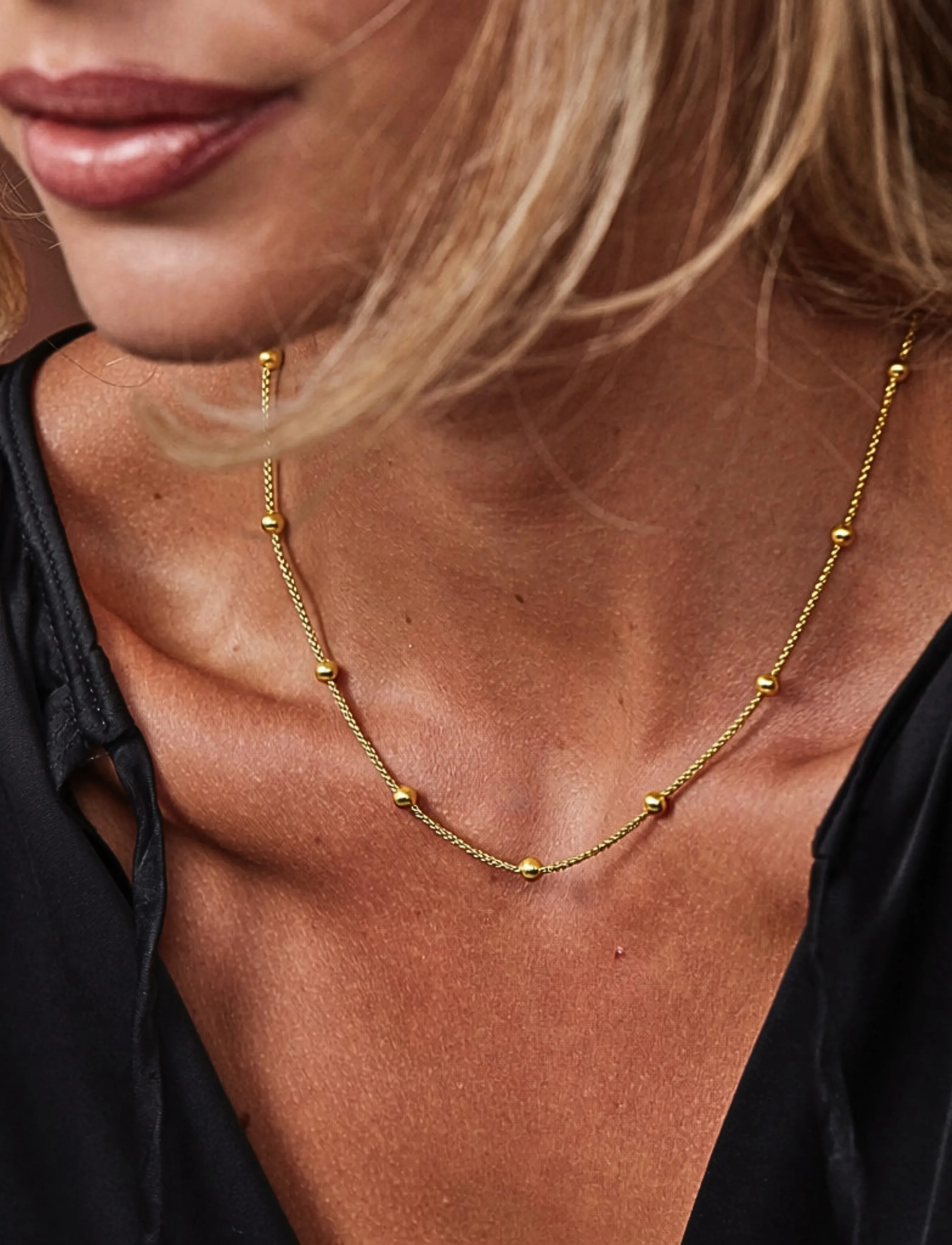 Bud To Rose Sacramento Necklace Silver, One Size, Necklaces, Gold - Dainty Frauen