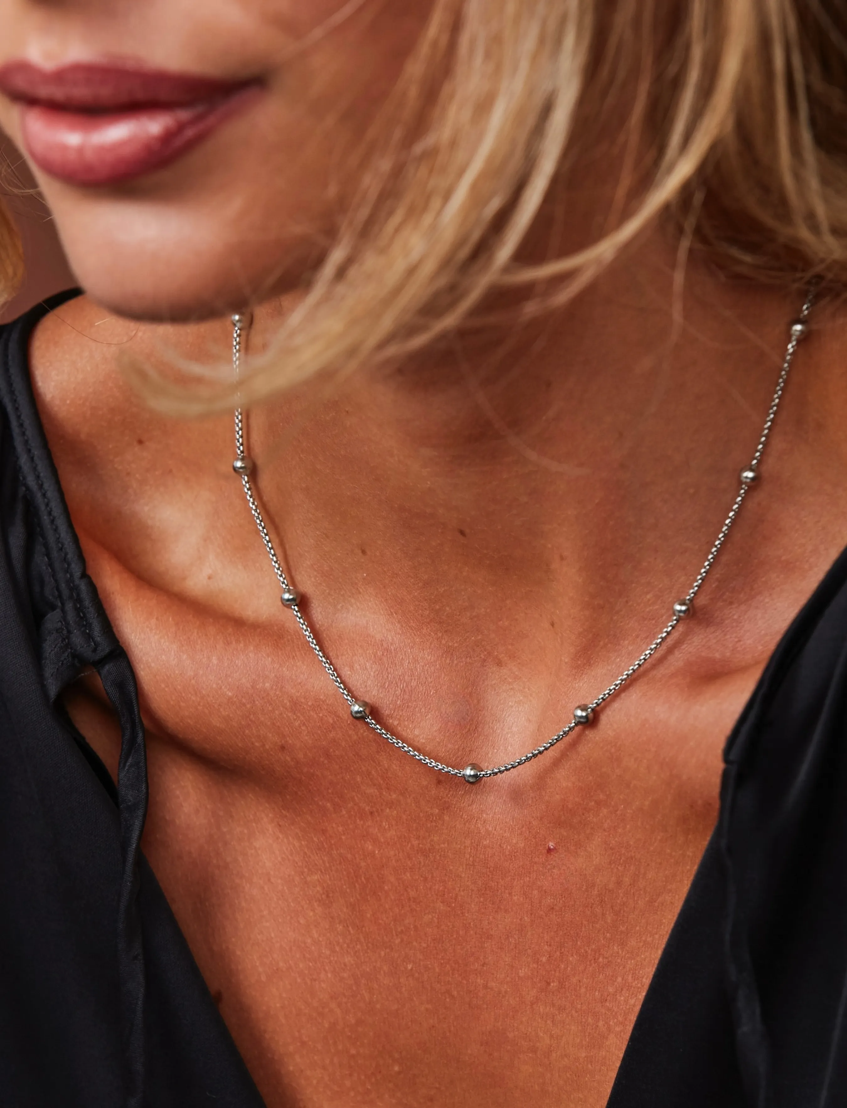 Bud To Rose Sacramento Necklace Silver, One Size, Necklaces, Silber - Dainty Frauen