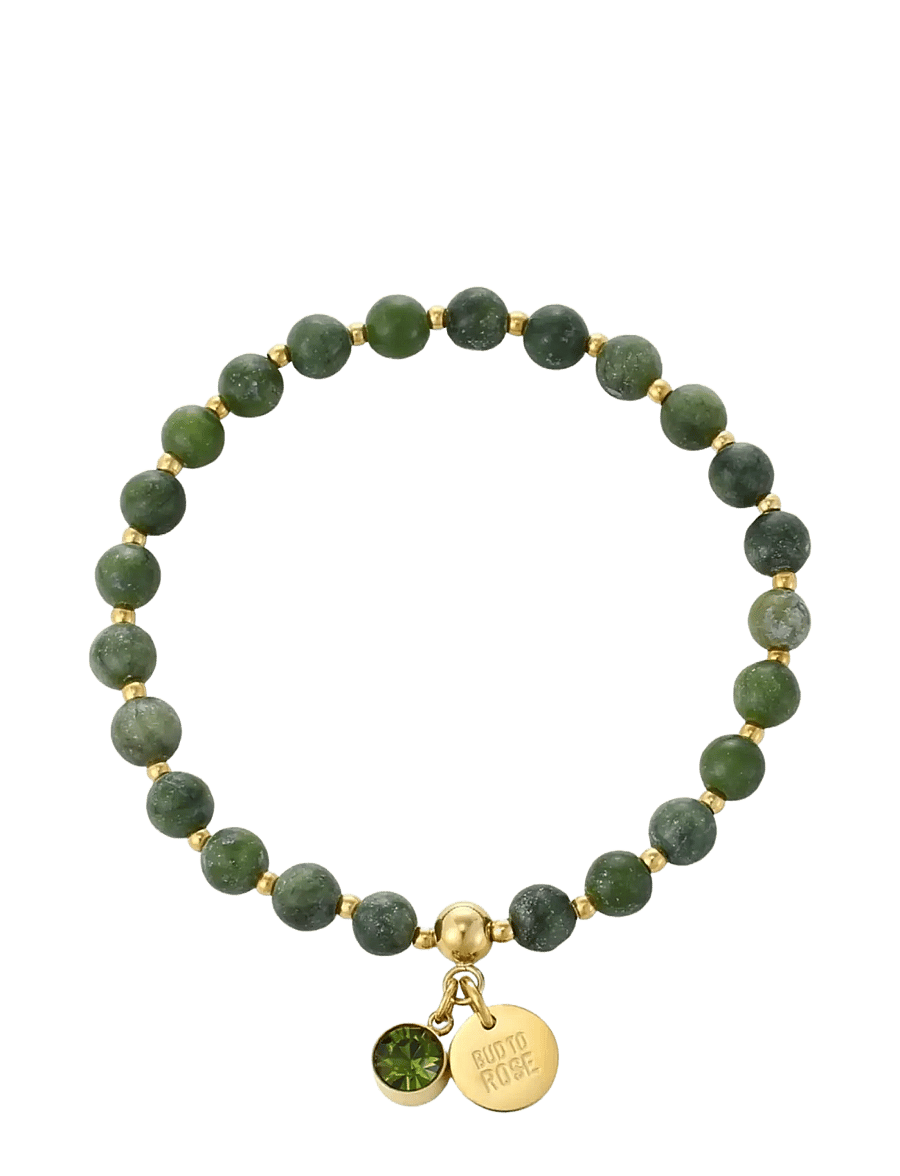 Bud To Rose - Beverly Bracelet Green/Gold - armband - gold - 1
