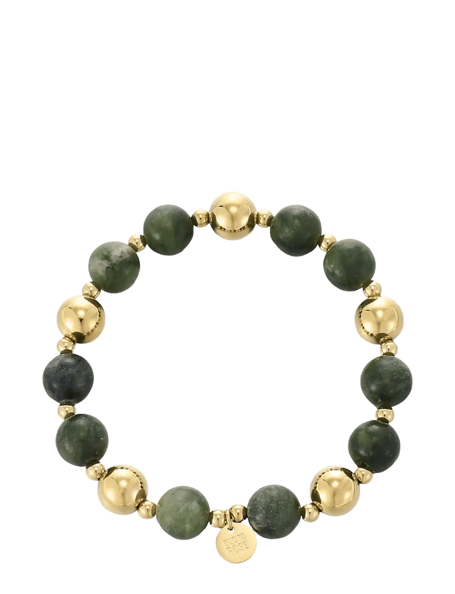 Bud To Rose - Kelly Bracelet Green/Gold - armband - gold - 1