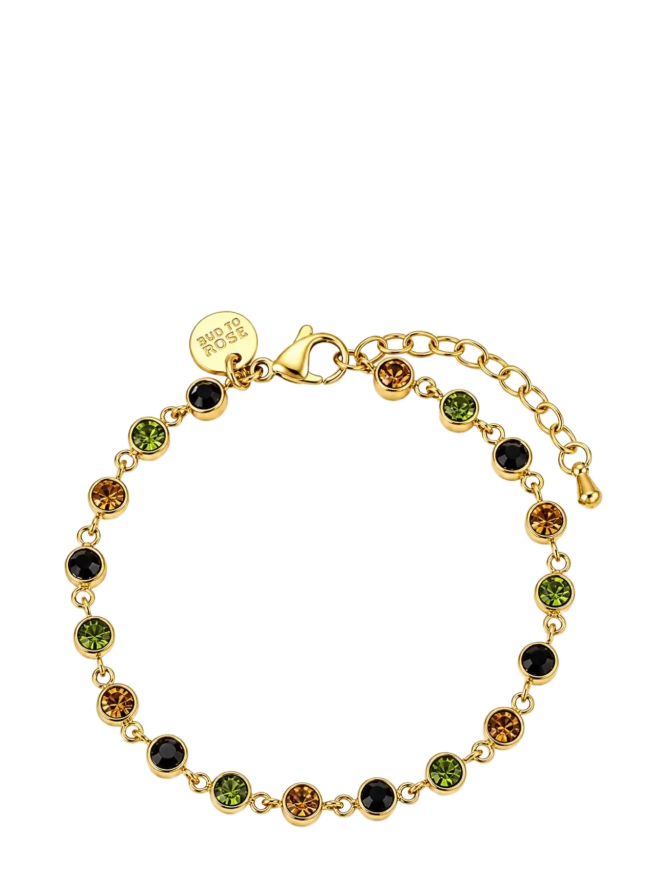 Bud To Rose Lima Bracelet Green/Black/Gold - Bud To Rose - GOLD / gold
