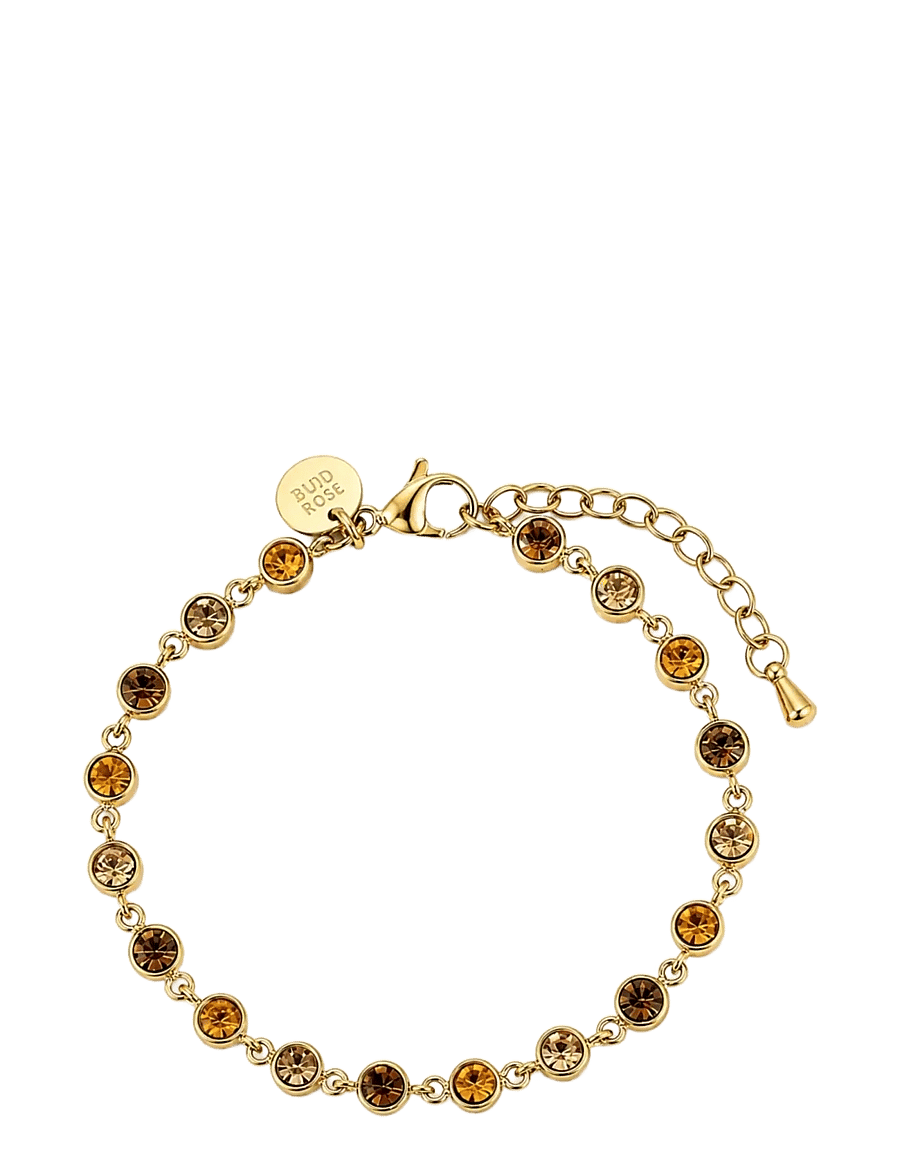 Bud To Rose - Lima Bracelet Amber/Gold - kettingarmbanden - gold - 1