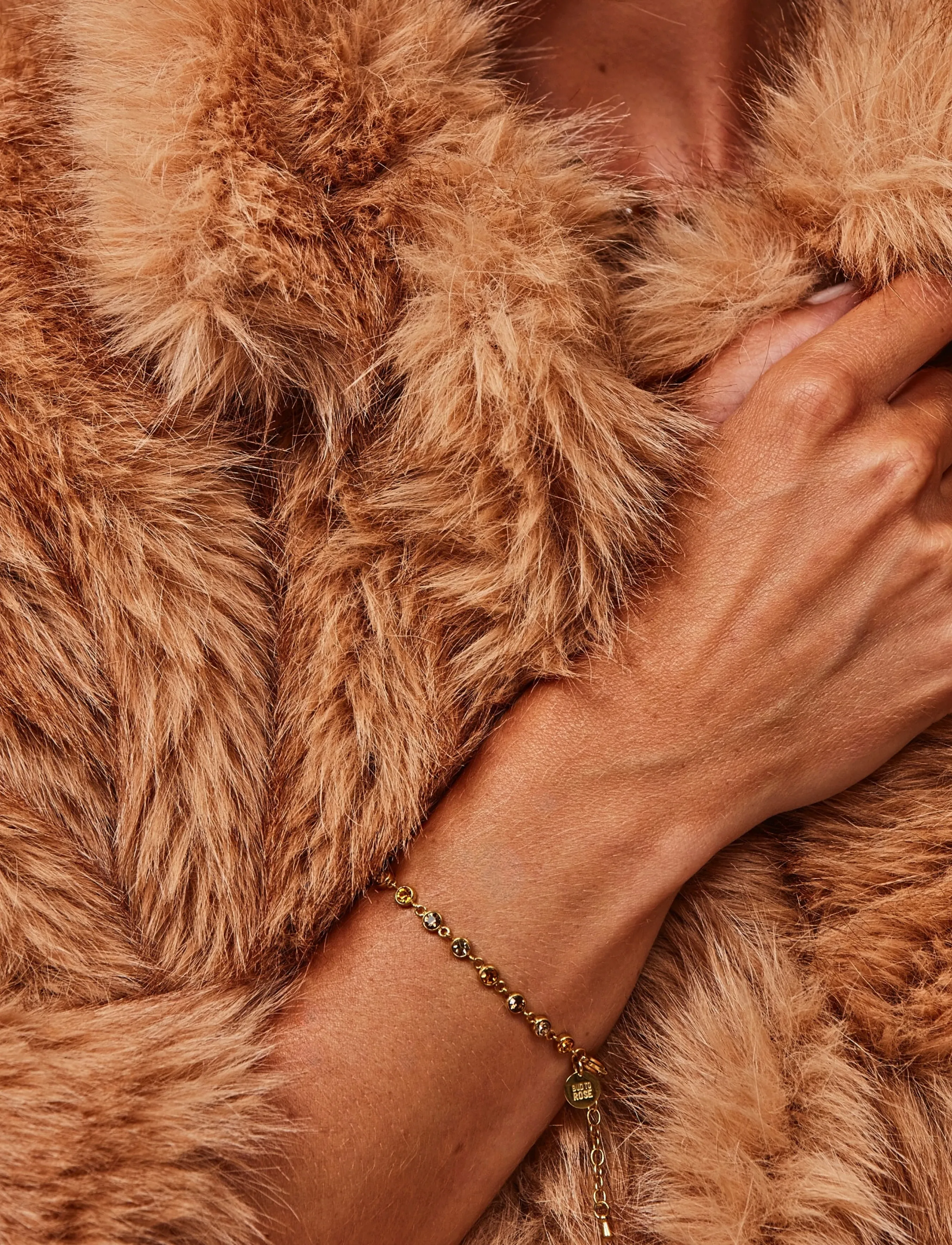 Bud To Rose Lima Bracelet Amber/Gold, One Size, Bracelets, Gold - Chain Frauen