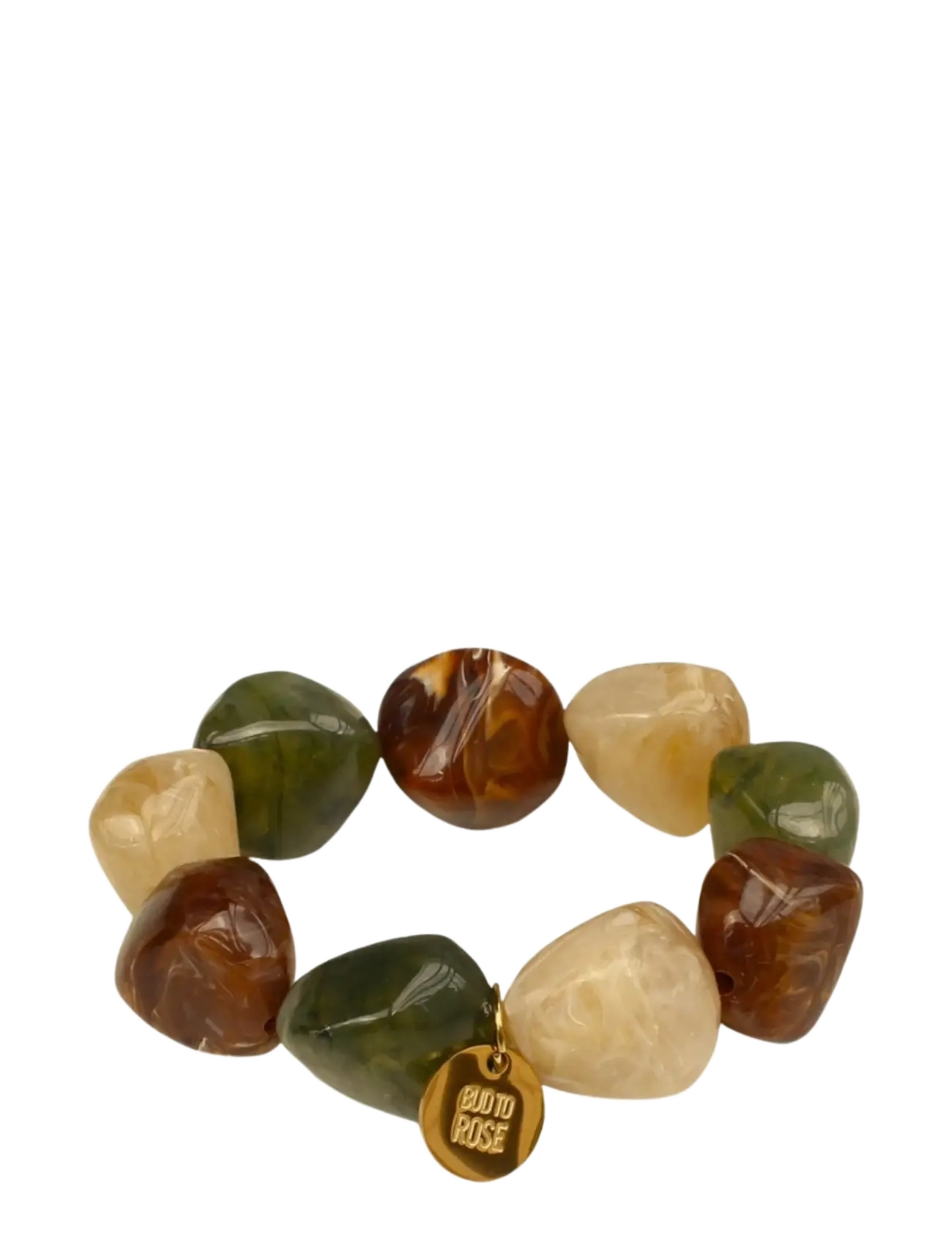 Bud To Rose Vibe Resin Bracelet Mix Black - Armband - BROWN / brown