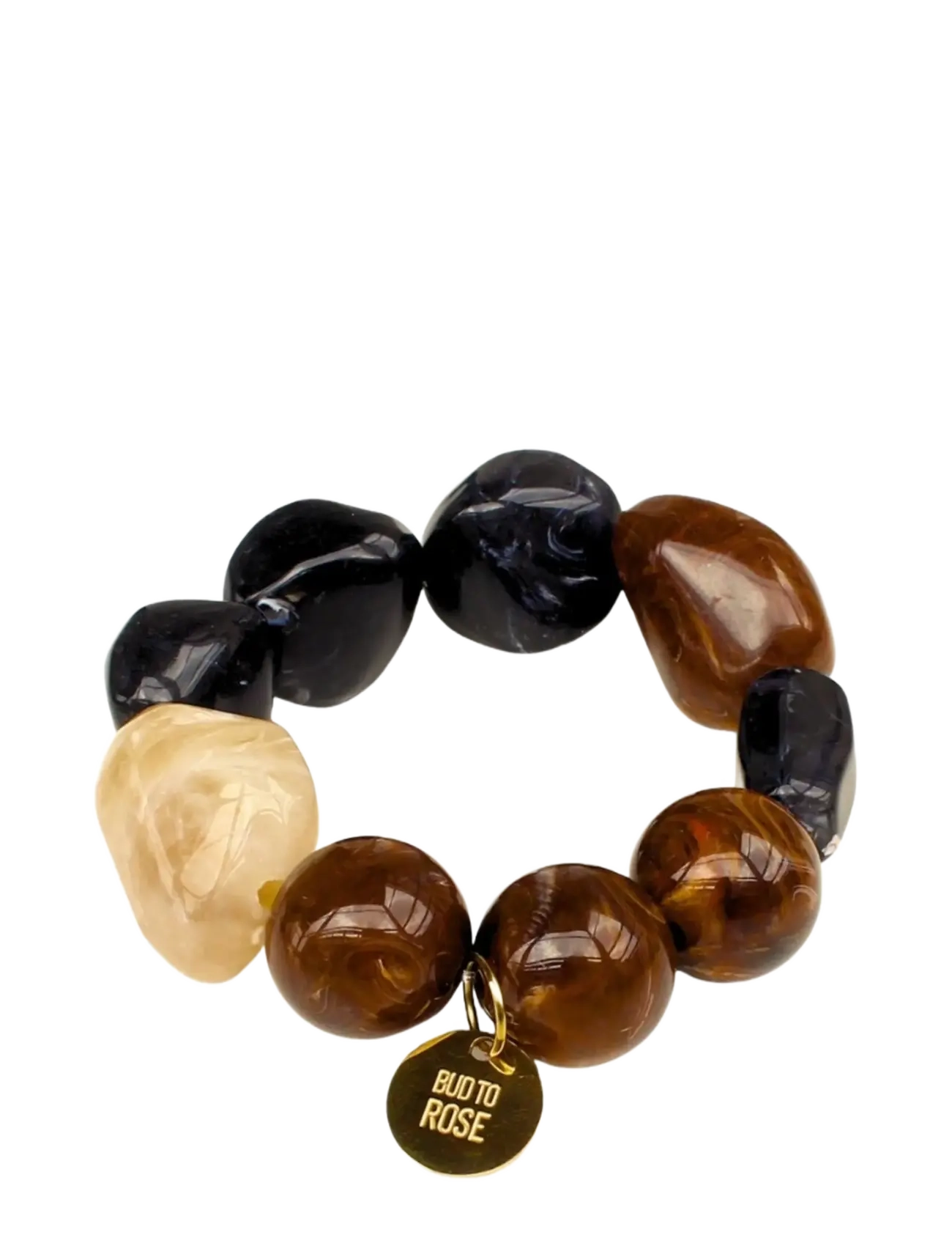 Bud To Rose Molto Resin Bracelet Mix Green - Armband - BLACK / black