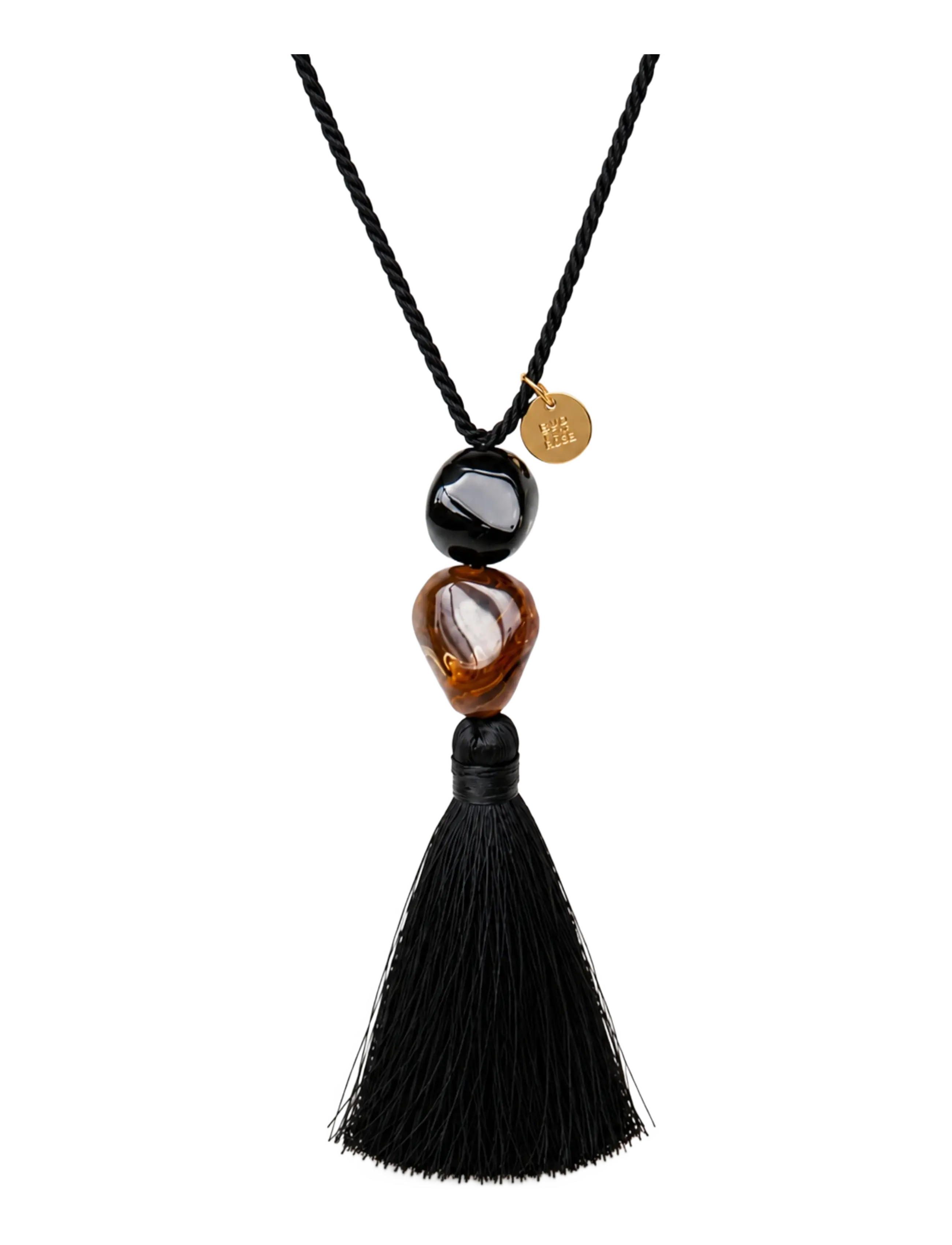 Bud To Rose Vibe Tassel Necklace Black - Hochzeitsgäste - BLACK / black