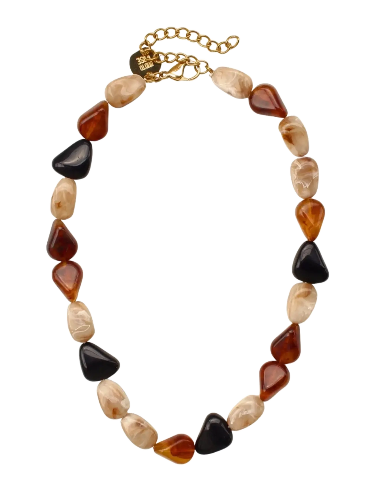 Bud To Rose Prisma Resin Necklace Black - Bud To Rose - BLACK / black