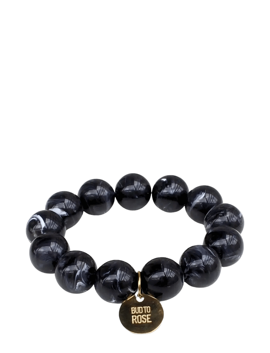 Bud To Rose - Velvet Resin Bracelet Mix - armbänder - black - 1