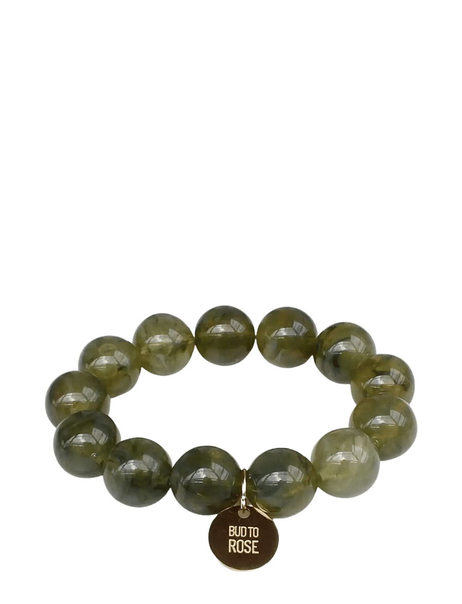 Bud To Rose - Velvet Resin Bracelet Mix - armbänder - green - 1