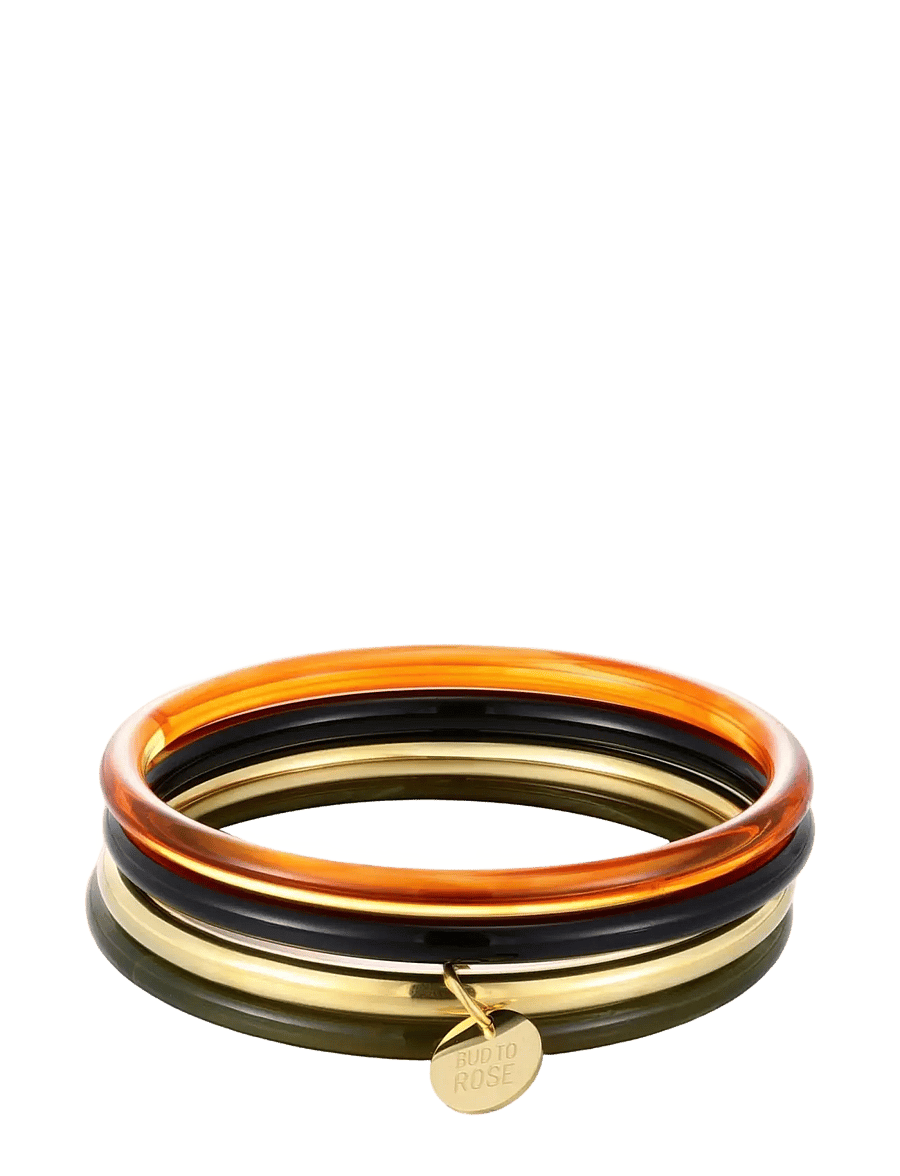 Bud To Rose - Cruise 4-pack Bracelets Mix/Gold - bangles-armband - gold - 1