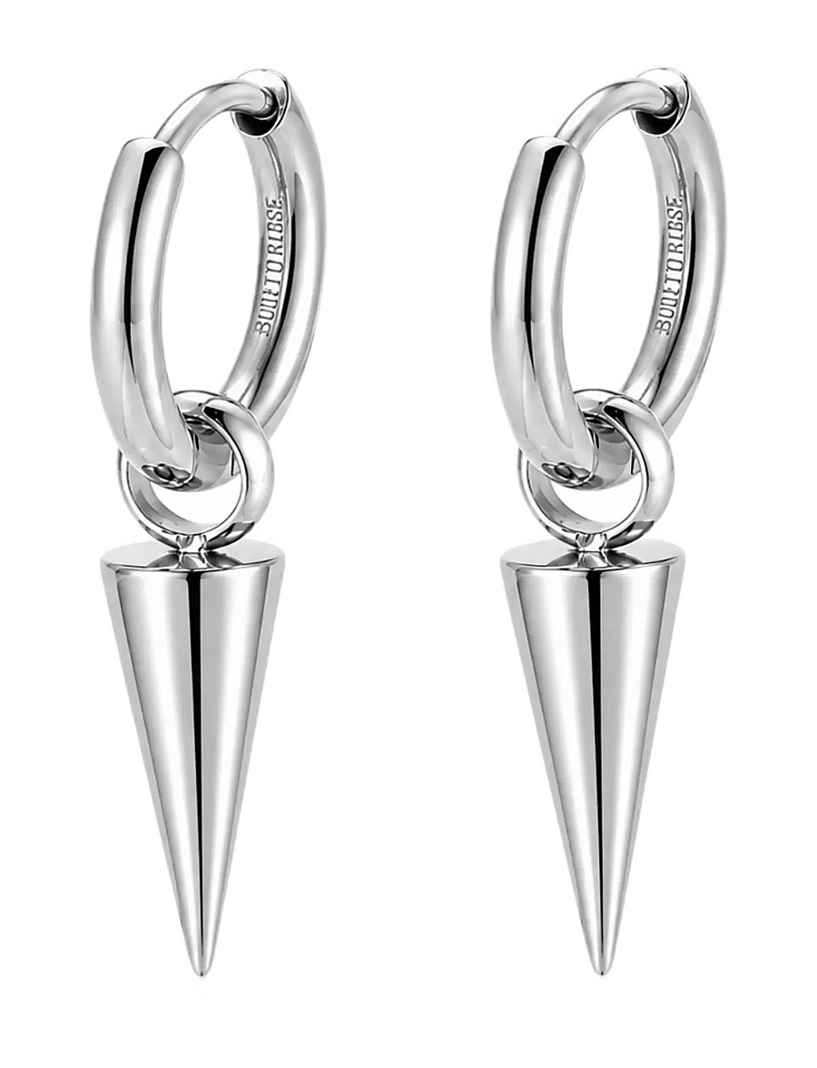 Bud To Rose - Spike Earring Gold - creoler & hoops - silver - 1