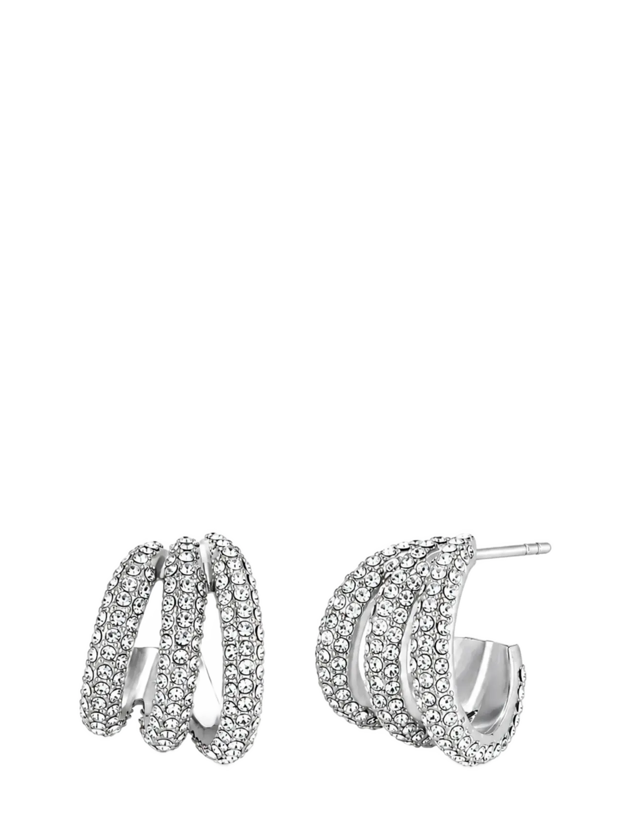 Bud To Rose Iris Trio Earring Clear/Silver - Bud To Rose - SILVER / silver