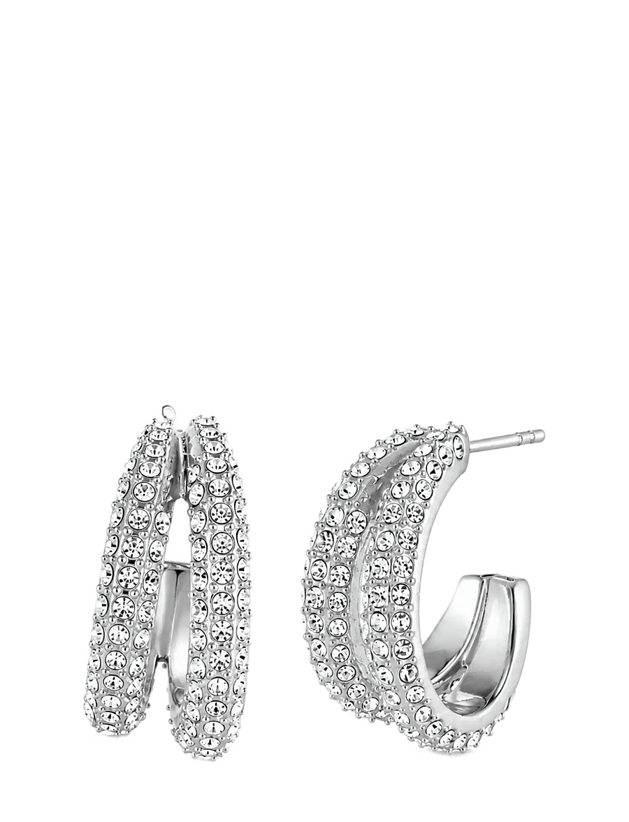 Bud To Rose - Iris Duo Earring Clear/Gold - rõngad - silver - 1