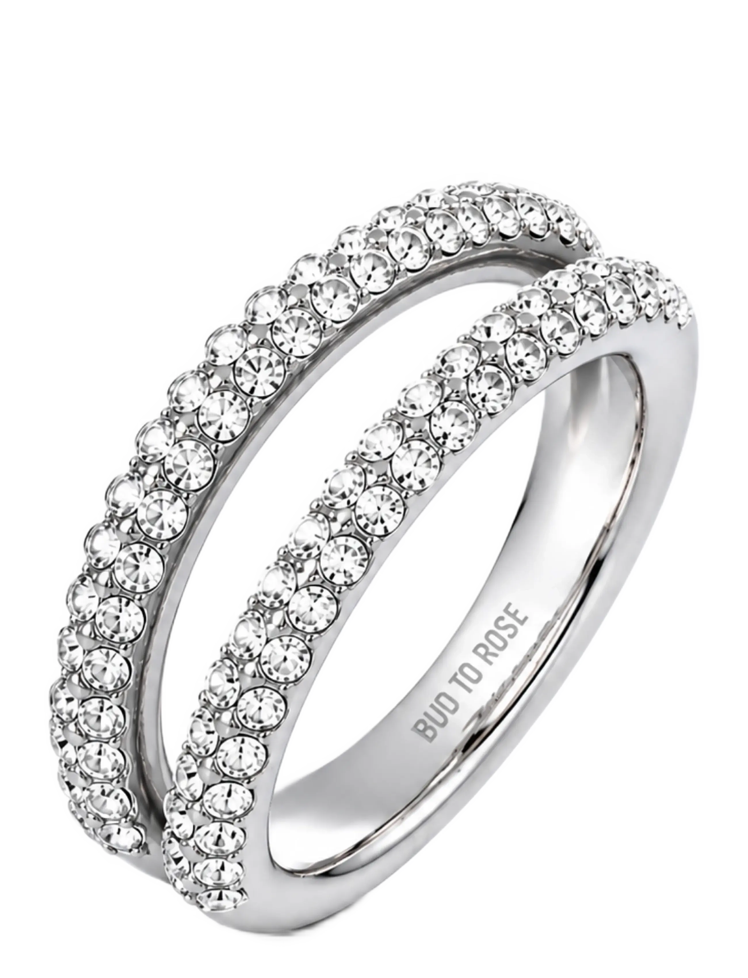 Bud To Rose Iris Ring Clear/Silver - Bud To Rose - SILVER / silver