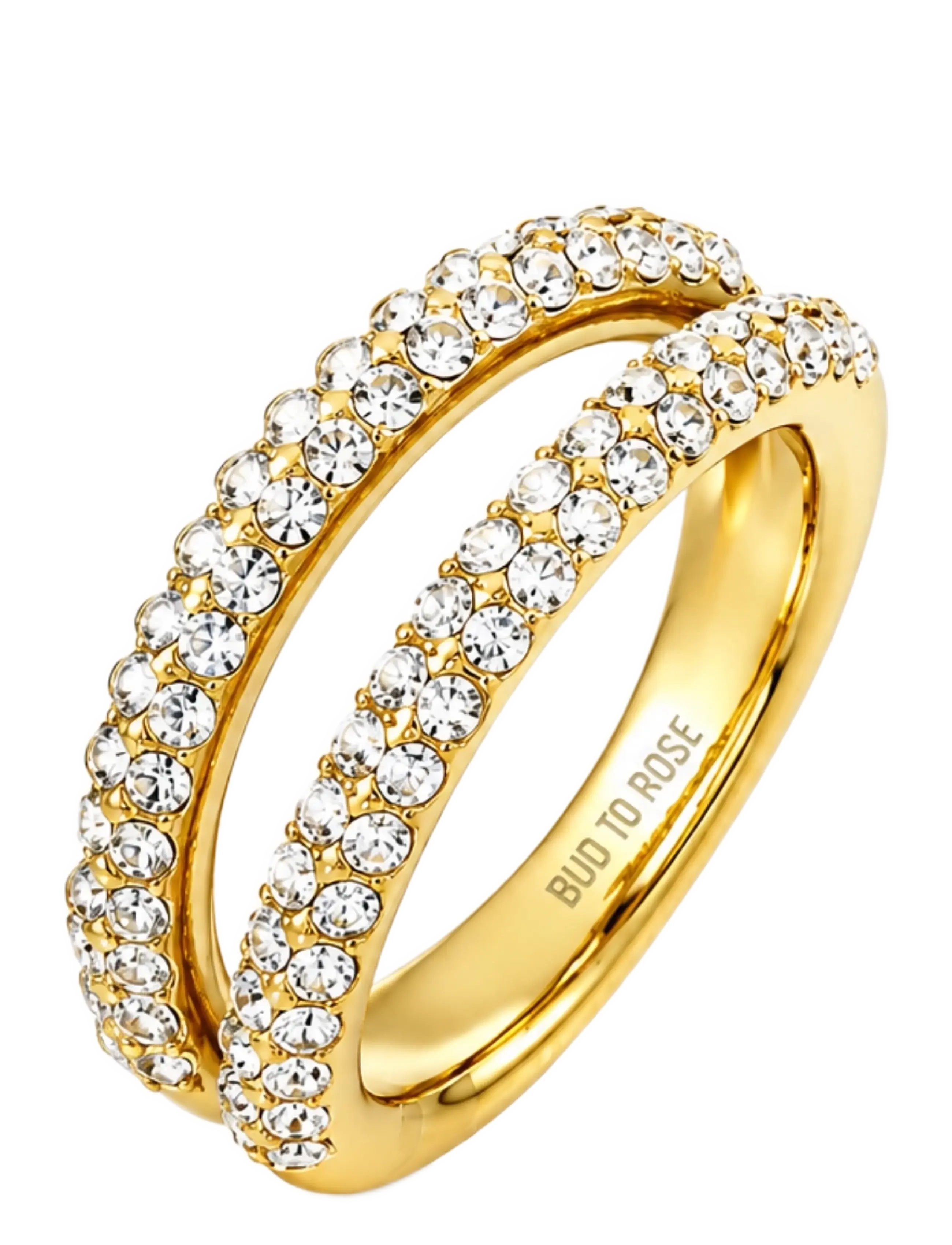 Bud To Rose Iris Ring Clear/Gold - Inspiration - GOLD / gold