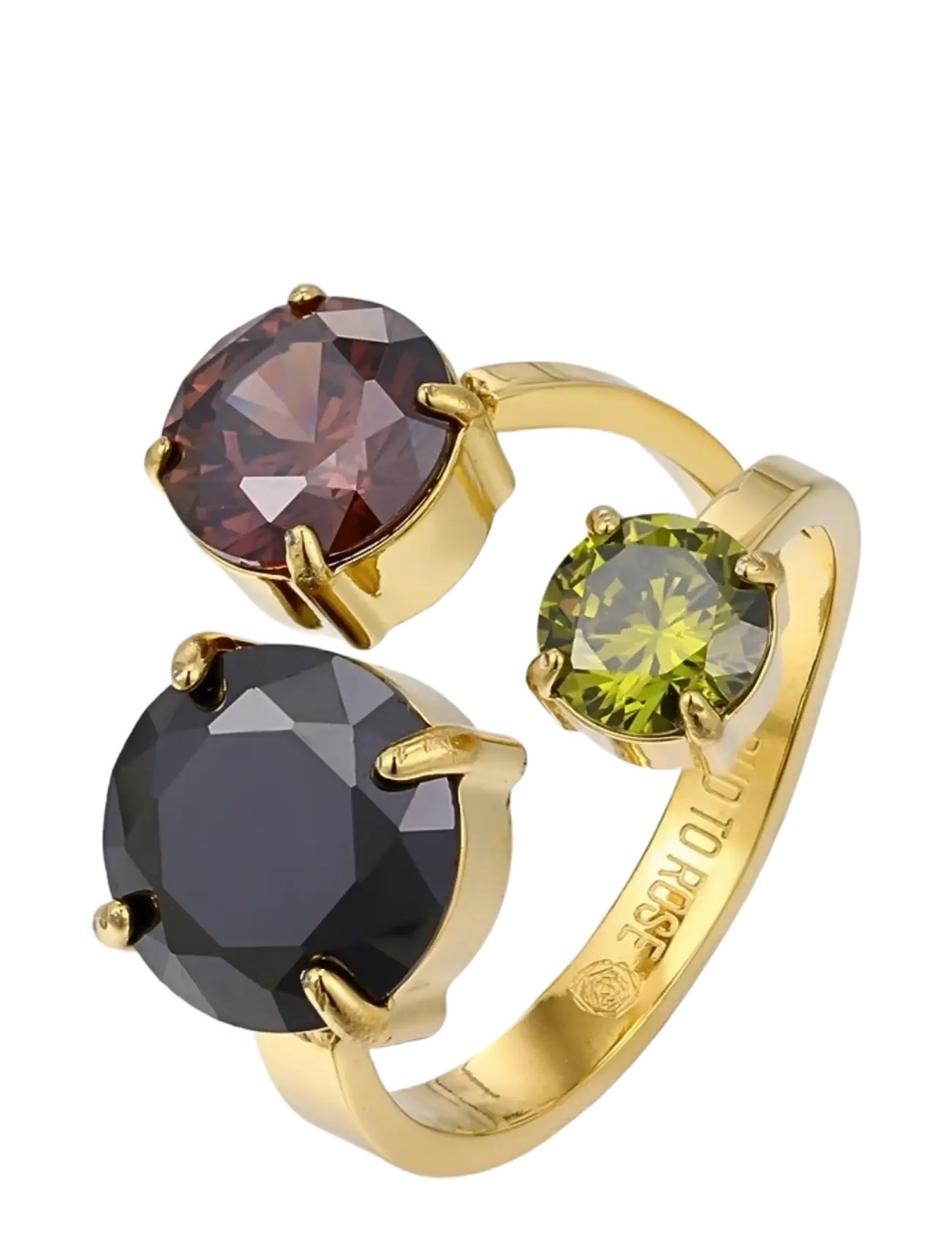 Bud To Rose Brea All Crystal Ring Mix/Gold - Bud To Rose - GOLD / gold