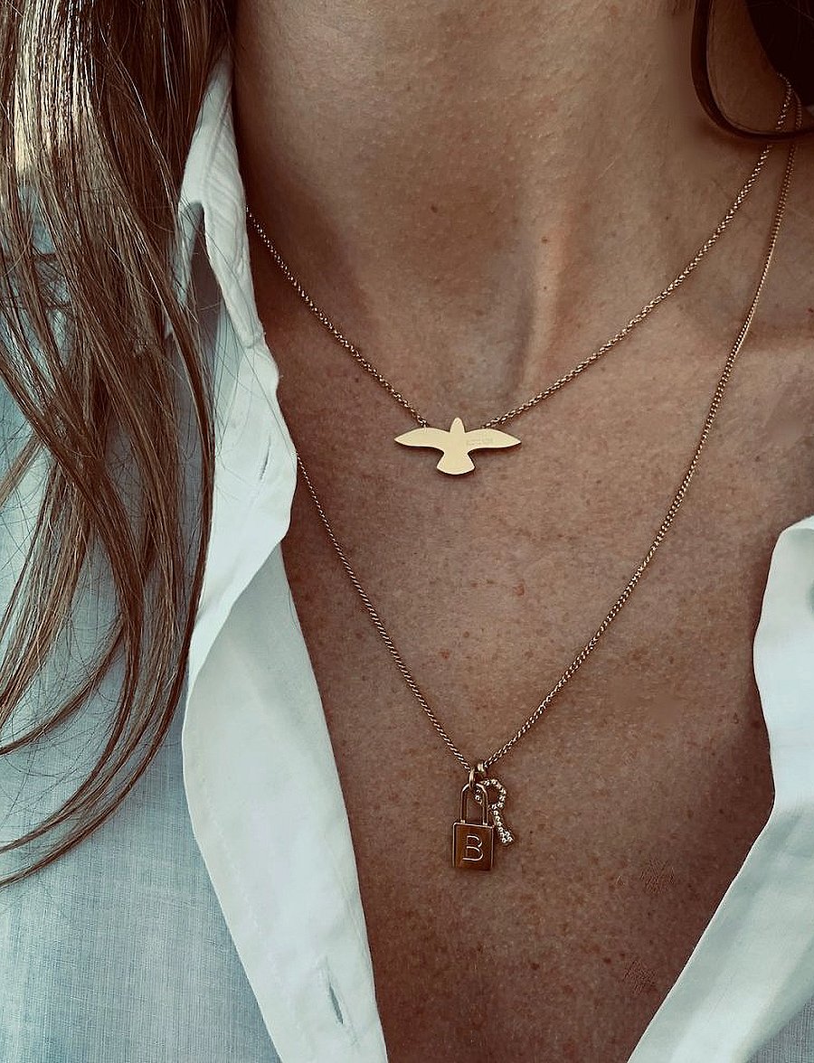 Bud To Rose - Dove Necklace - ketten mit anhänger - gold - 0