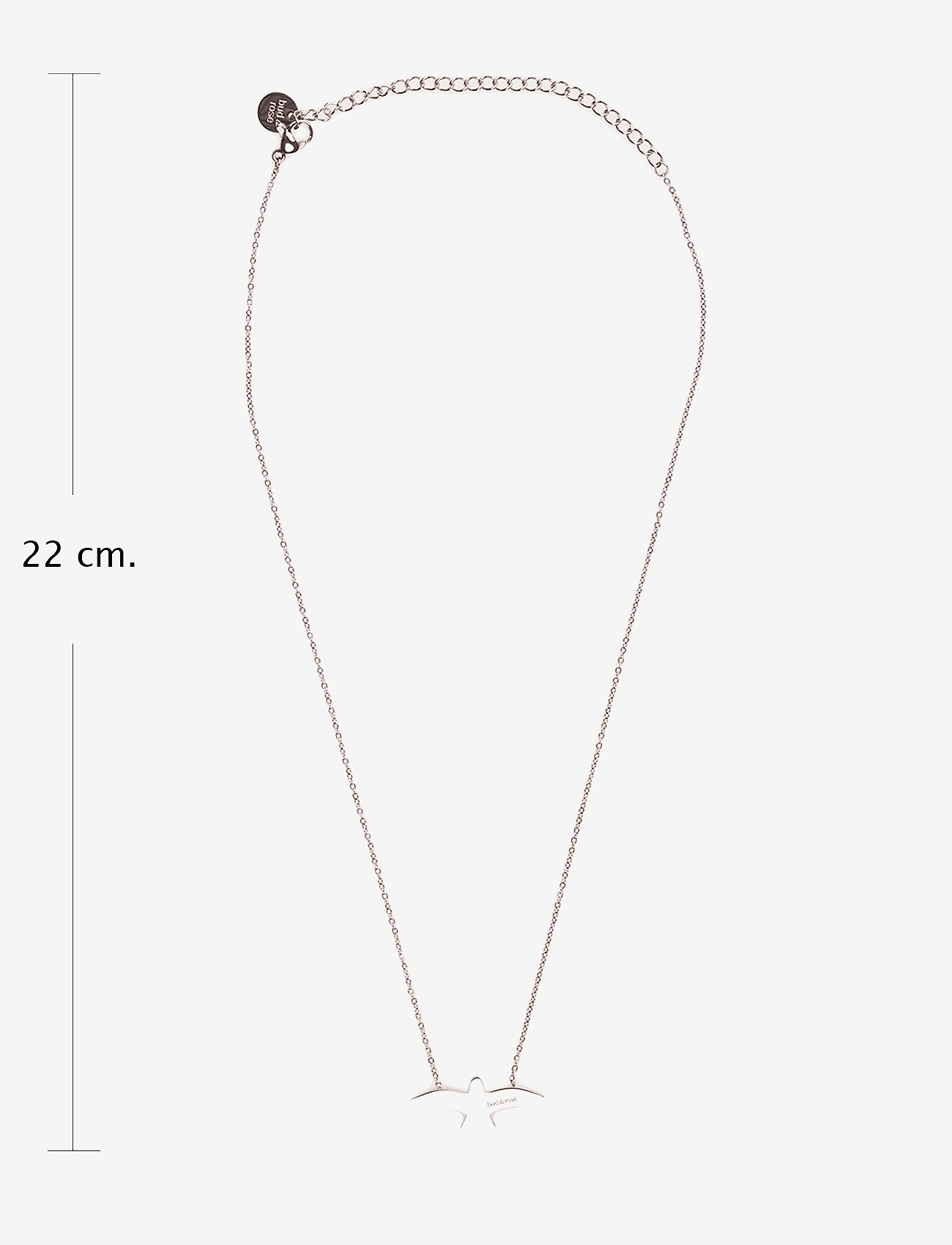 Bud to rose - Dove Necklace - halsband med hänge - steel - 3