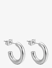 Bud to rose - Hitch Earring - hoops - silver - 0