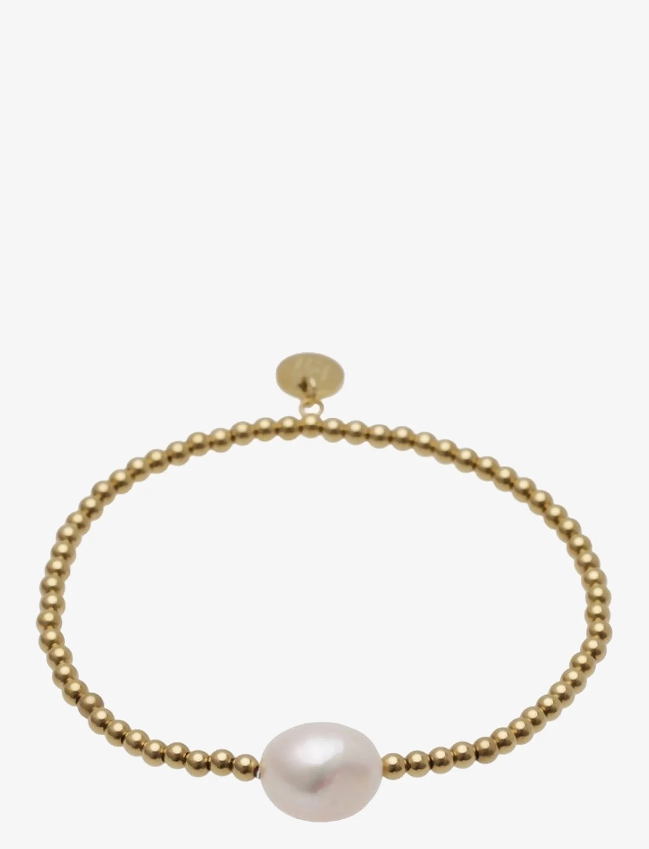 Bud to rose - Baroque Pearl Bracelet - pearl bracelets - gold - 0