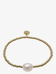 Bud to rose - Baroque Pearl Bracelet - perlearmbånd - gold - 0