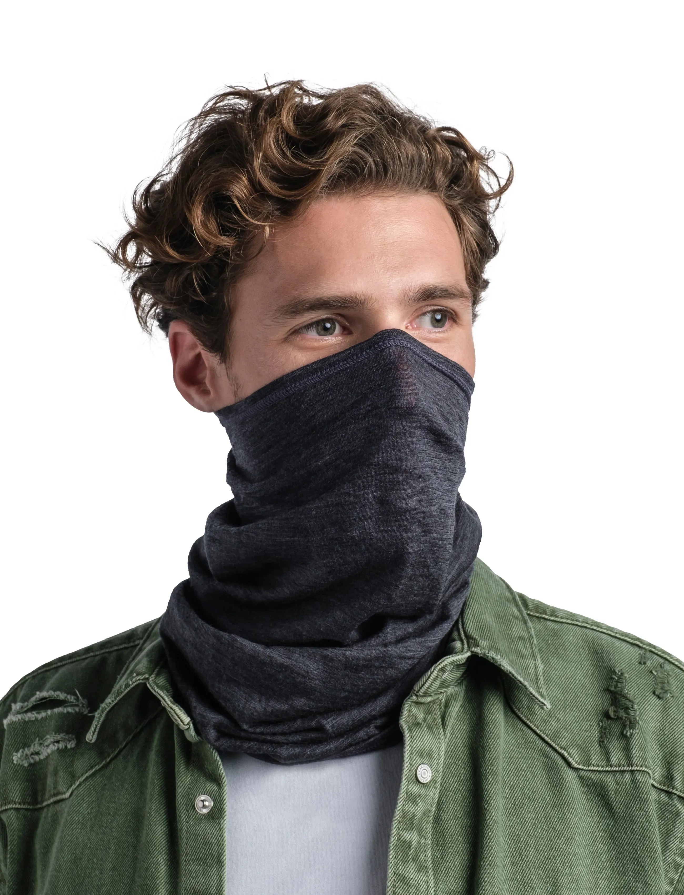 BUFF - MERINO LIGHTWEIGHT - halsvärmare - solid grey - 2