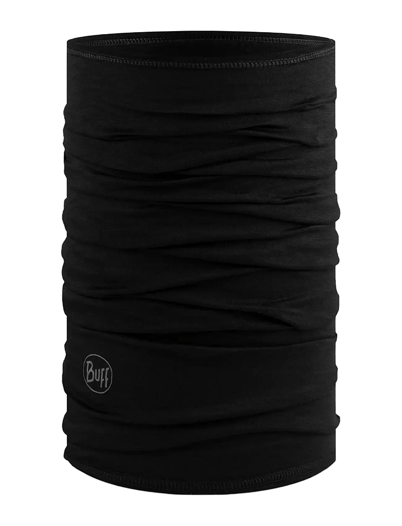 BUFF - MERINO LIGHTWEIGHT - halsdukar - solid black - 1