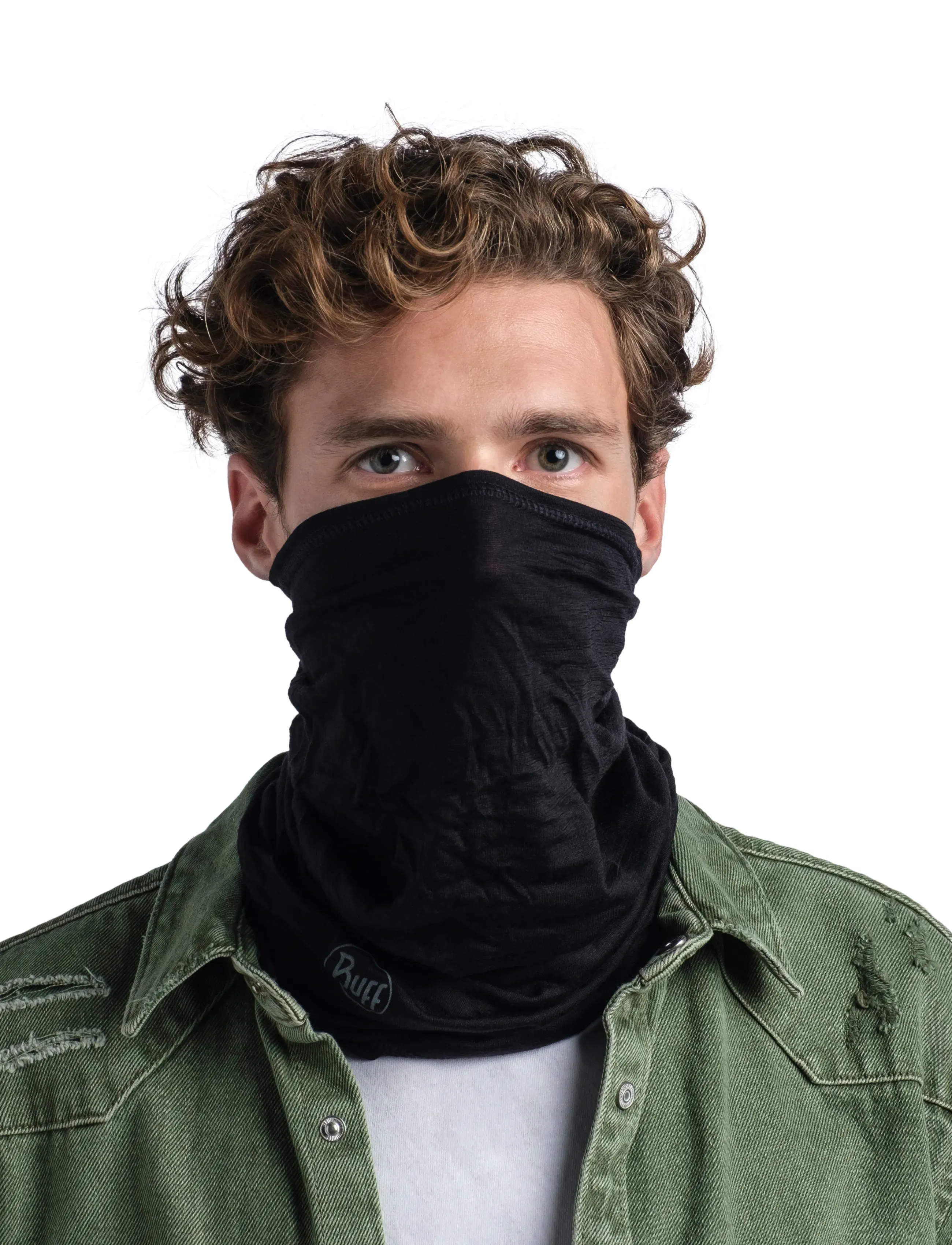 BUFF Merino Lightweight, Mænd, Halsedisse, Sort, Str: ONE SIZE