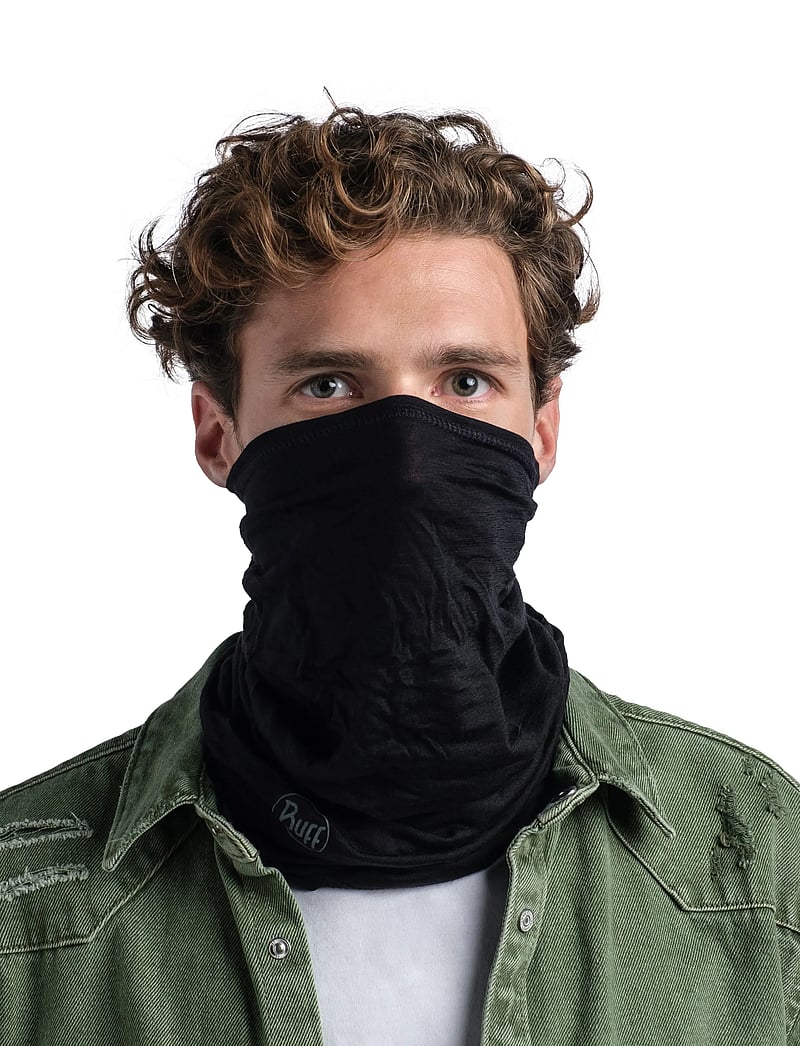 BUFF - MERINO LIGHTWEIGHT - halsdukar - solid black - 0
