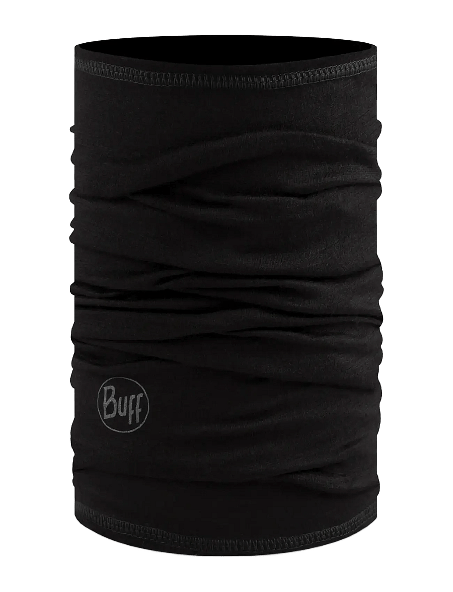 BUFF - MERINO LIGHTWEIGHT SOLID BLACK - tubhalsdukar - solid black - 0