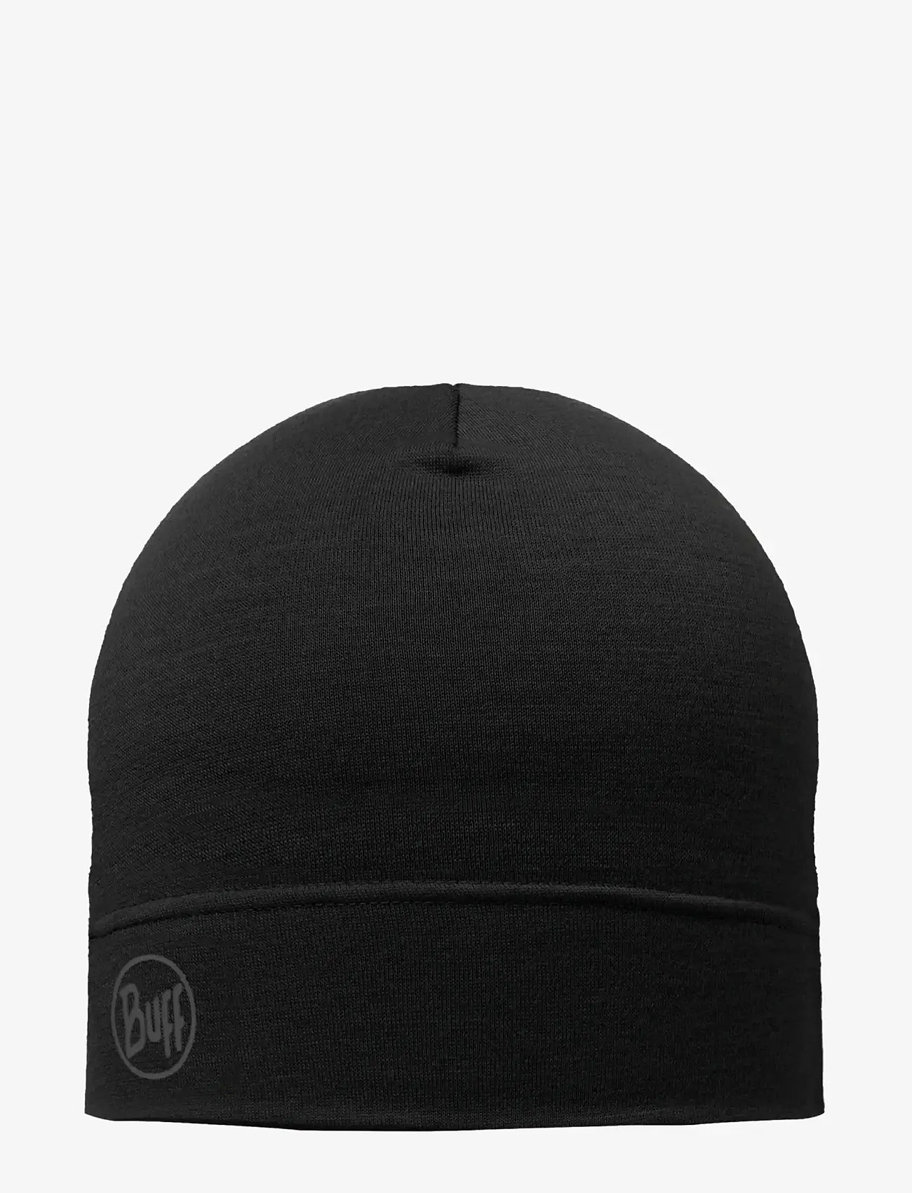 BUFF - MERINO LIGHTWEIGHT BEANIE - solid black - 0