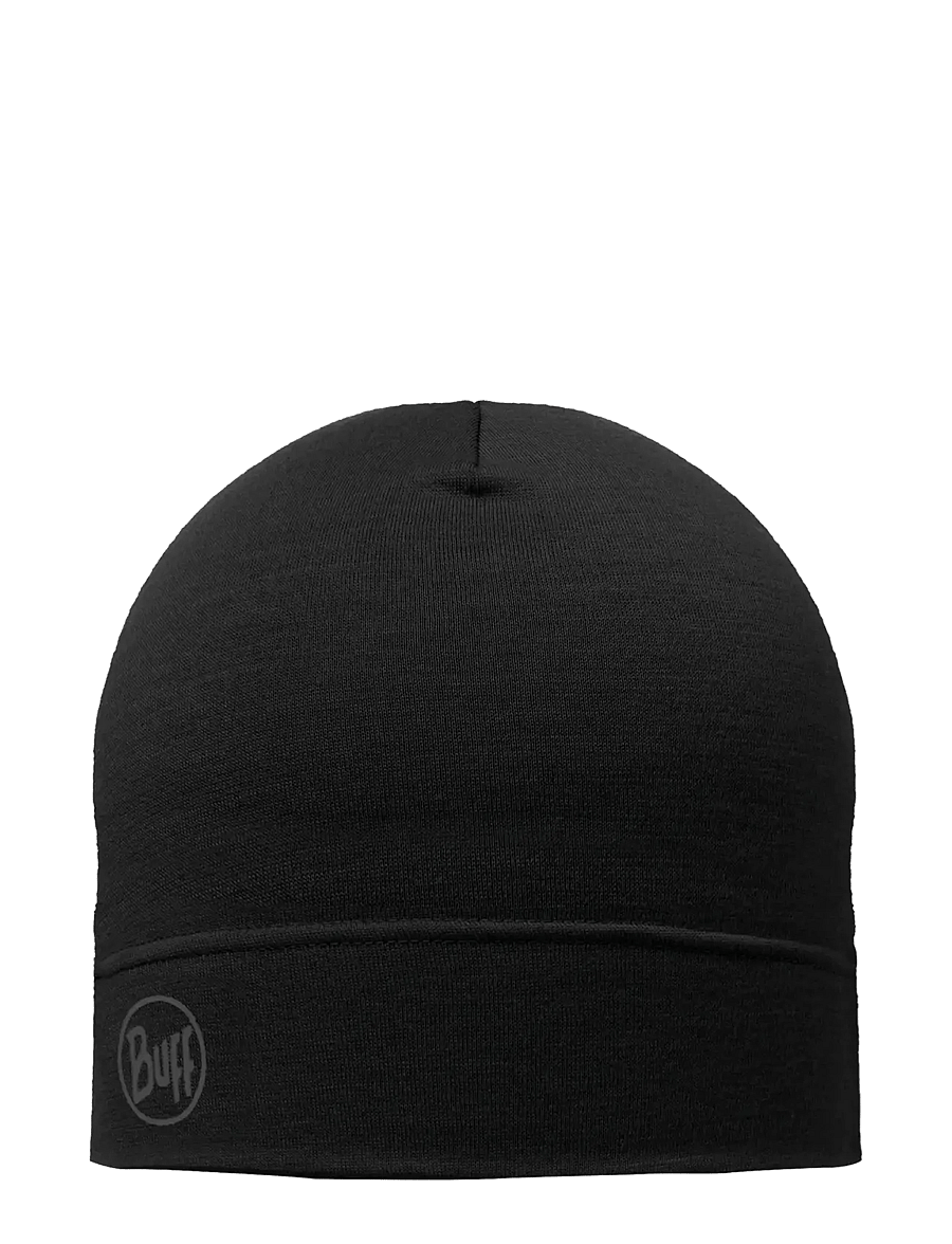 BUFF - Merino Lightweight Beanie - beanies - solid black - 1