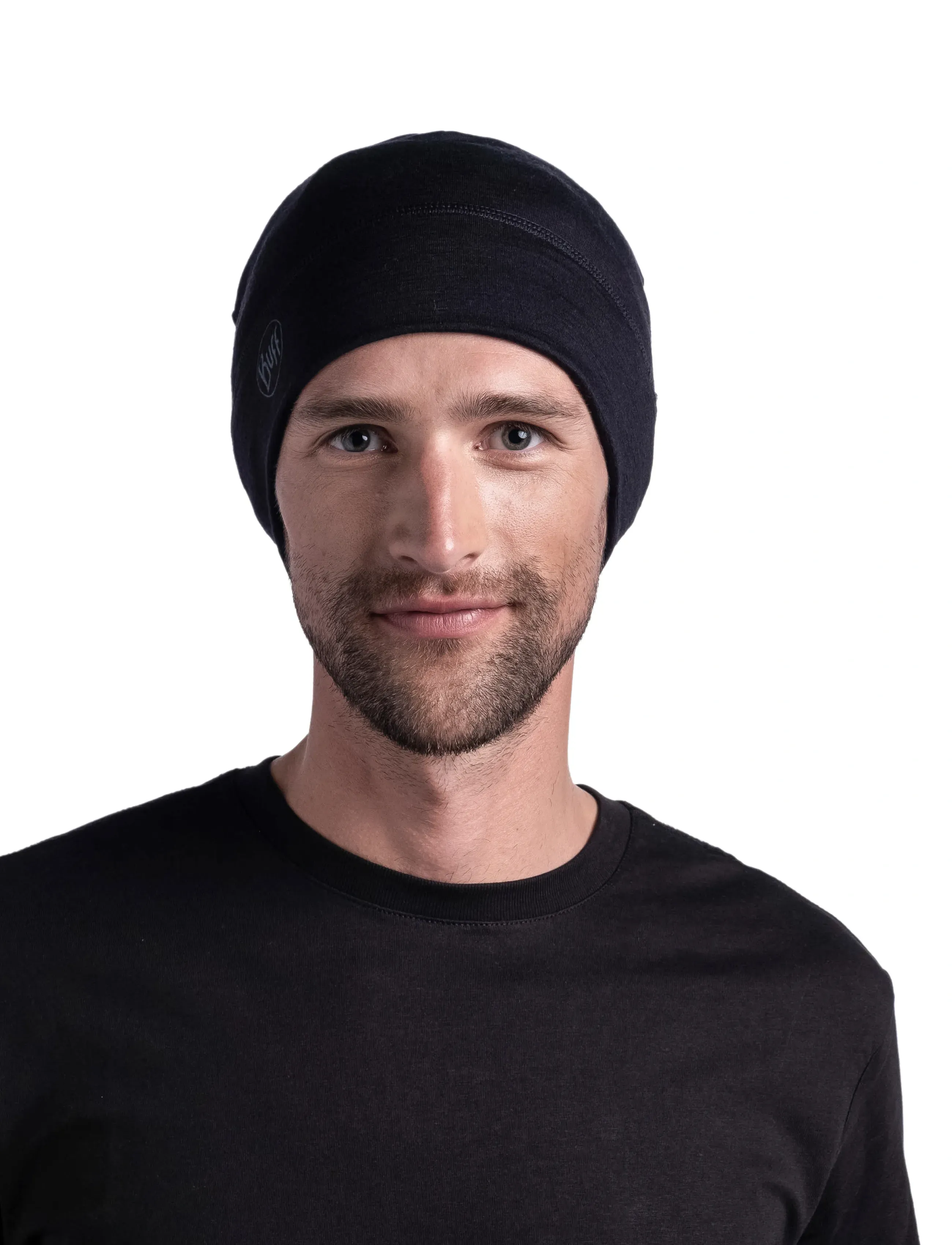 BUFF - Merino Lightweight Beanie - beanies - solid black - 2