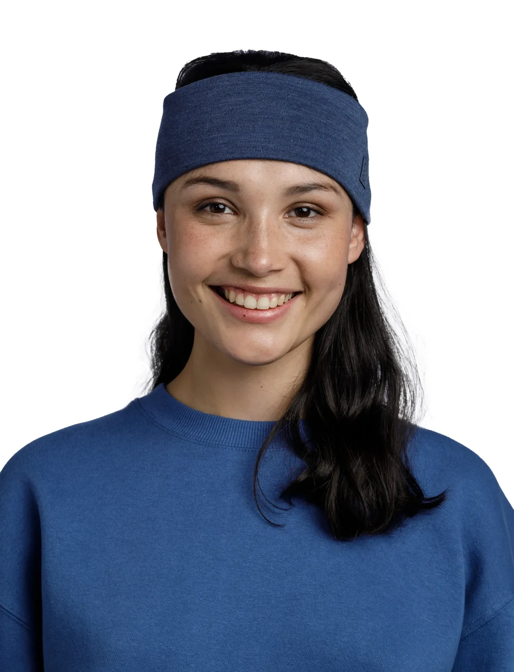 BUFF - MERINO WIDE HEADBAND - hårbånd - solid night blue - 2