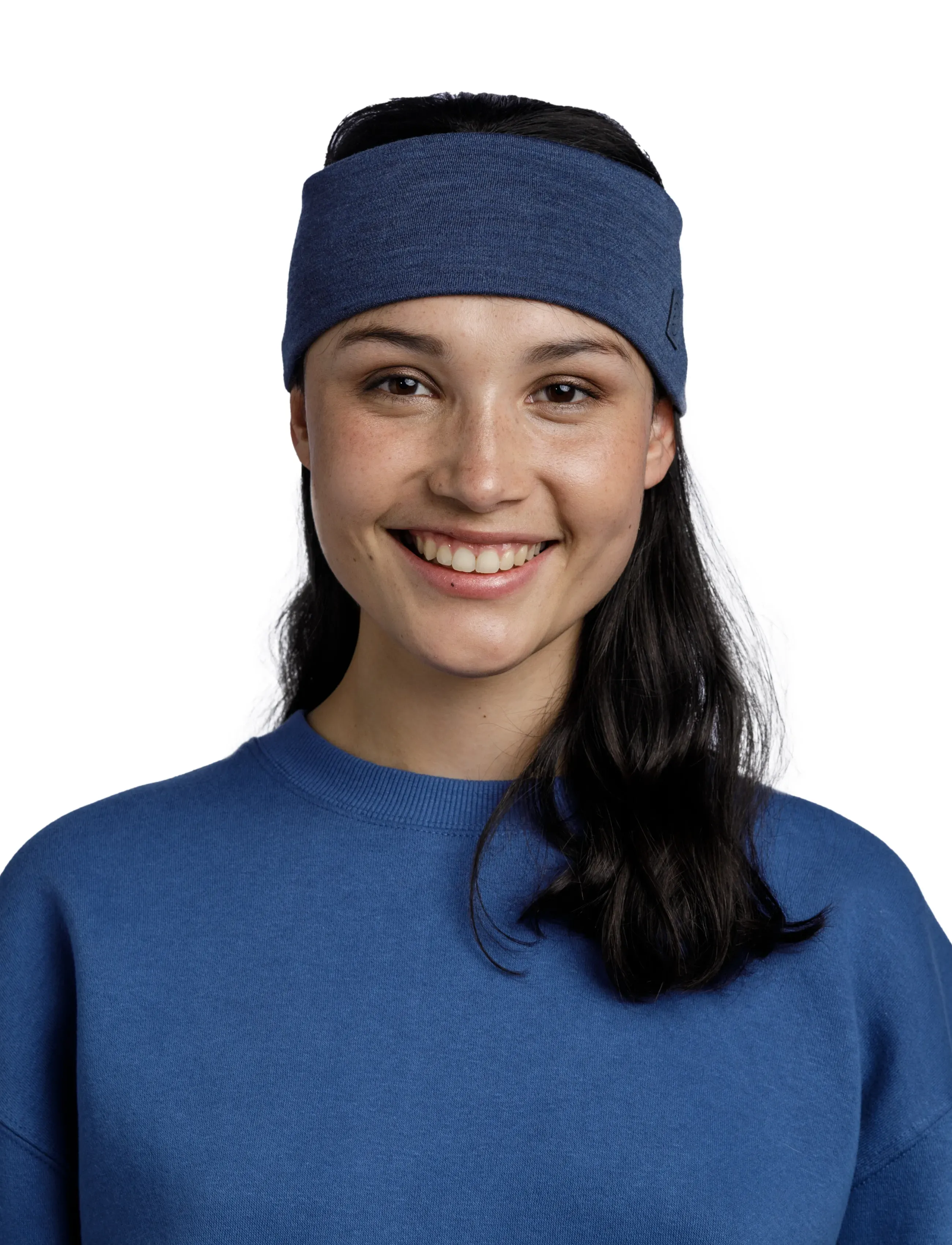 BUFF - Merino Wide Headband - pannband - solid night blue - 2