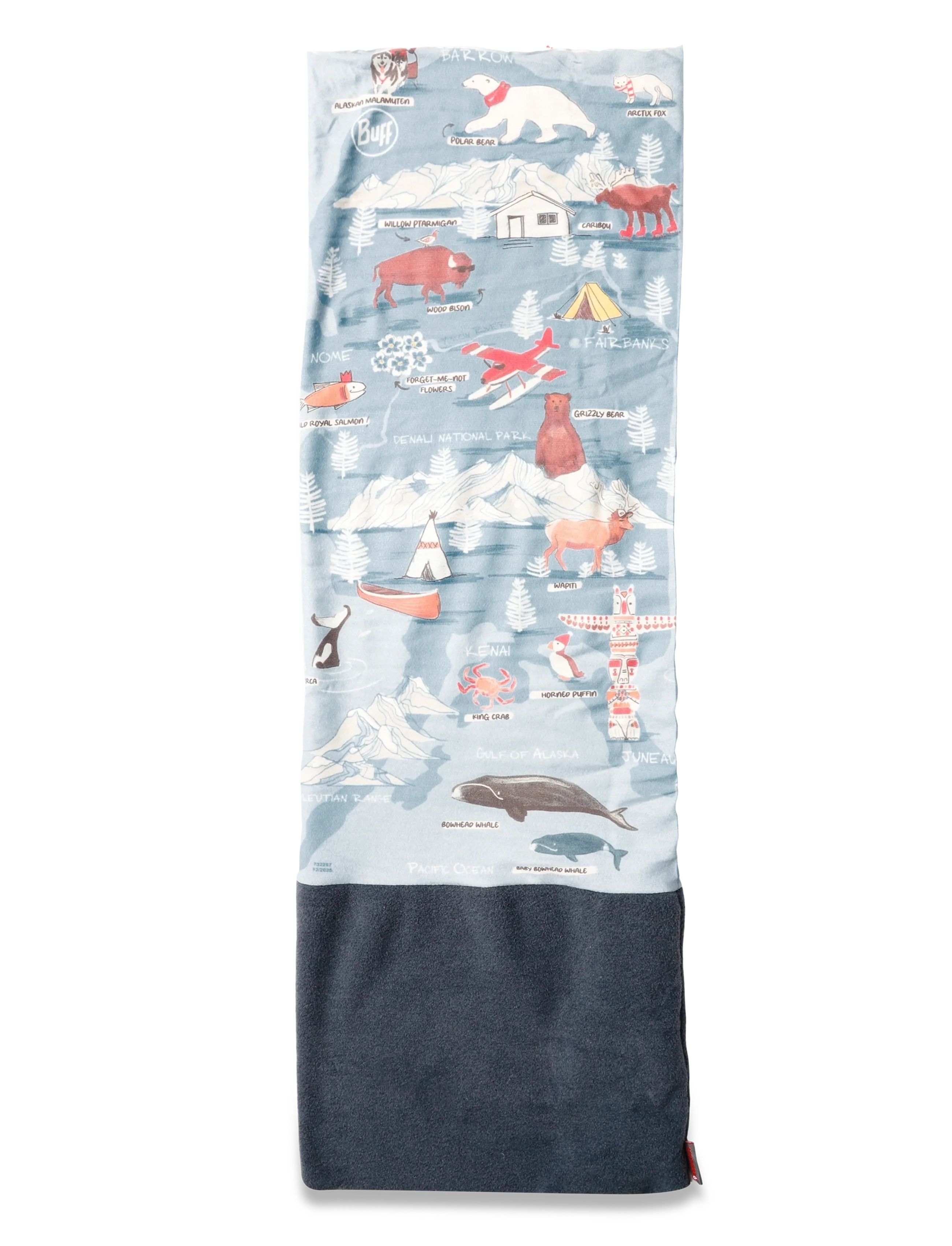 BUFF - Polar  jr. - kaulurit - imus washed blue - 2