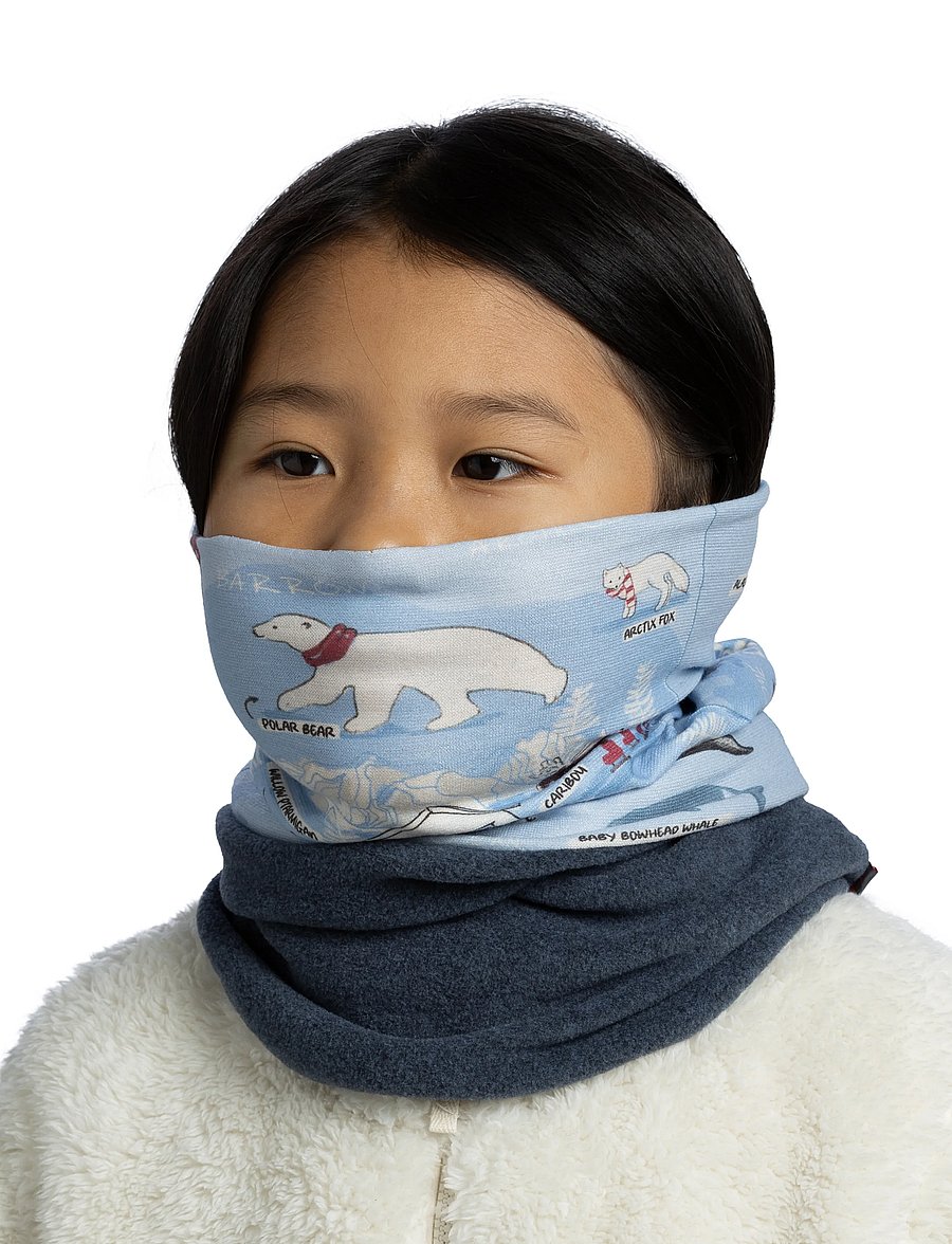 BUFF - Polar jr. - halsvärmare - imus washed blue - 2