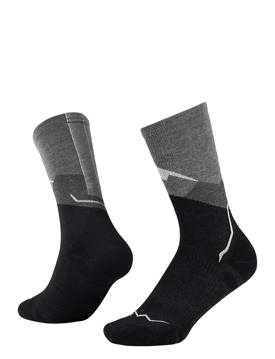 BUFF - LW Merino Wool Crew SOCKS - spordisokid - graphite - 0