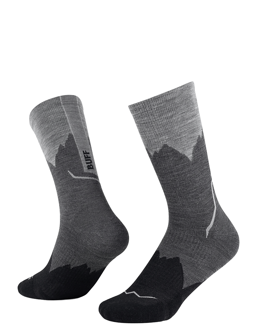 BUFF - LW Merino Wool Crew SOCKS - sportstrømper - graphite - 0