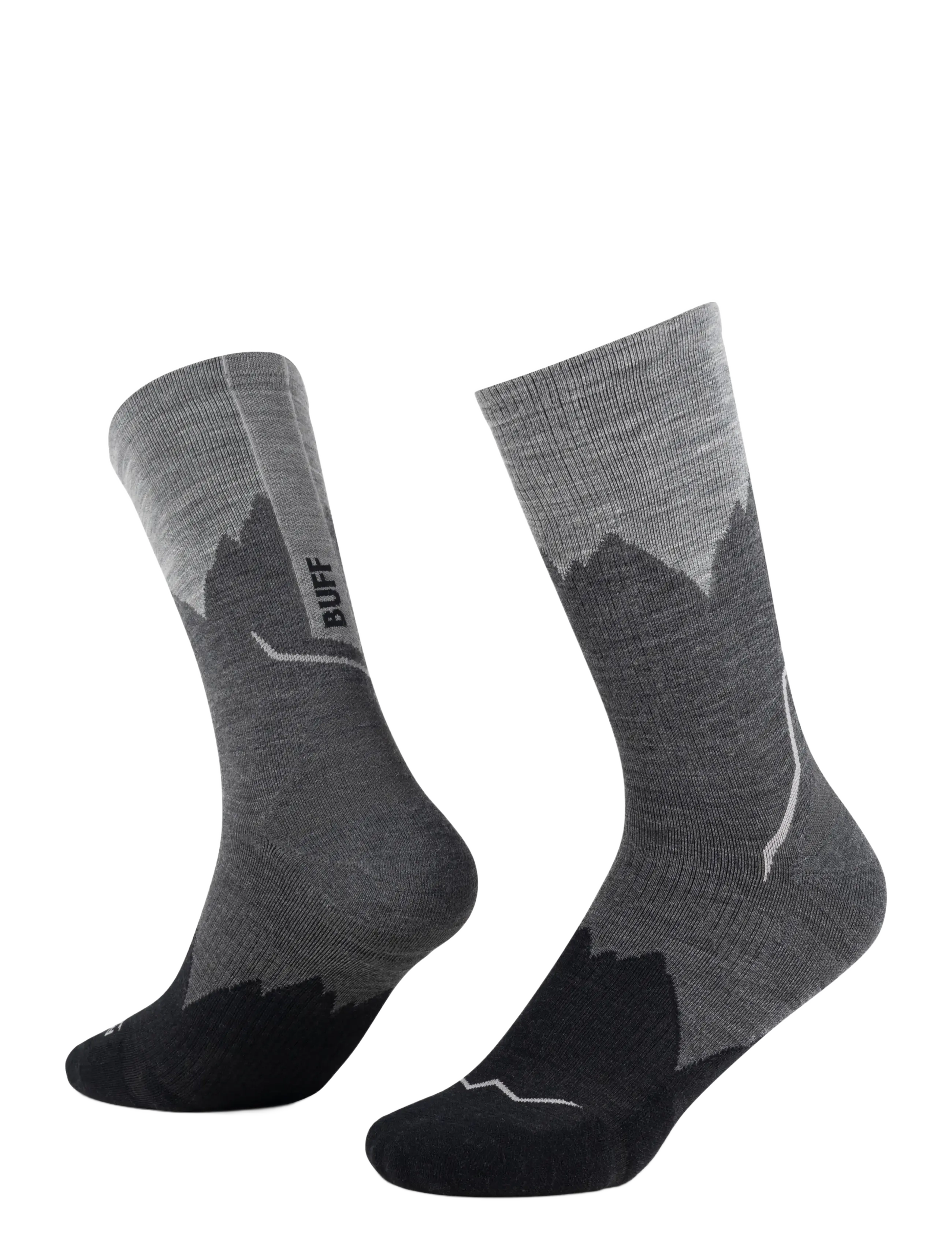 BUFF LW Merino Wool Crew SOCKS - Tøj - GRAPHITE / grey