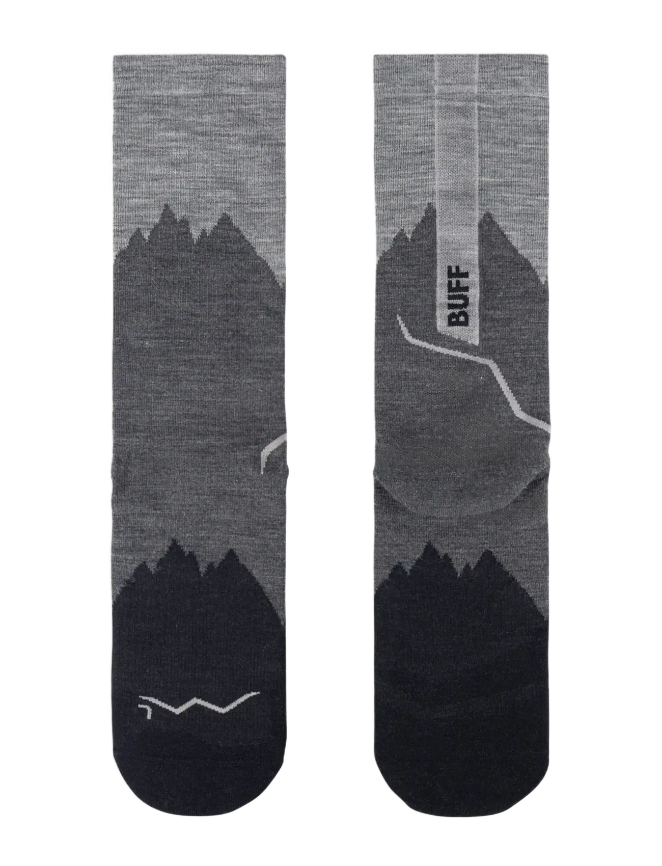 BUFF - LW Merino Wool Crew SOCKS - sportstrømper - graphite - 1