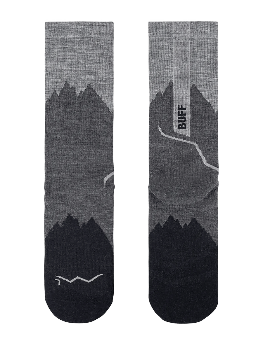 BUFF - LW Merino Wool Crew SOCKS - sportstrømper - graphite - 1