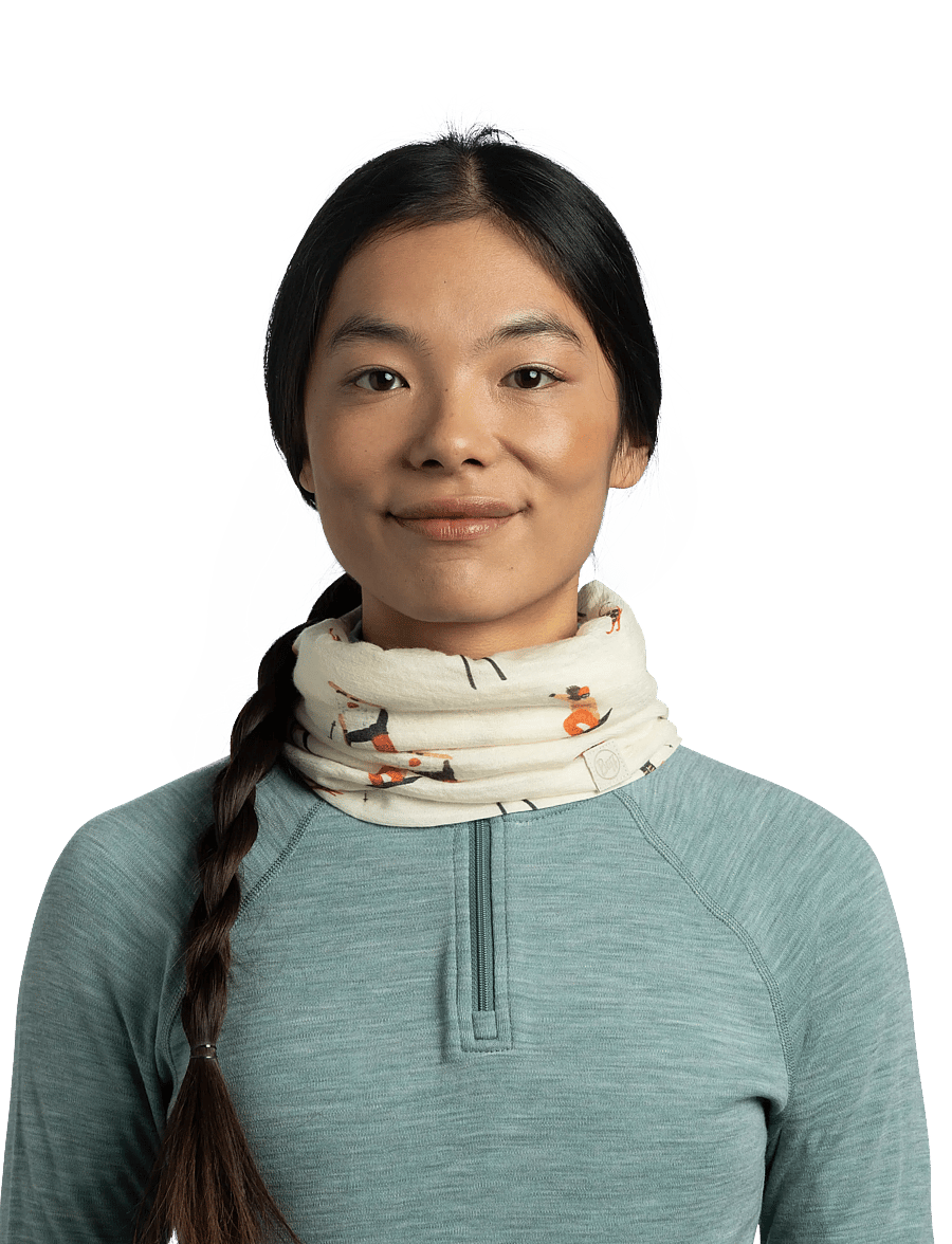 BUFF - Merino Lightweight Prints - winterschals - tinsu ecru - 0