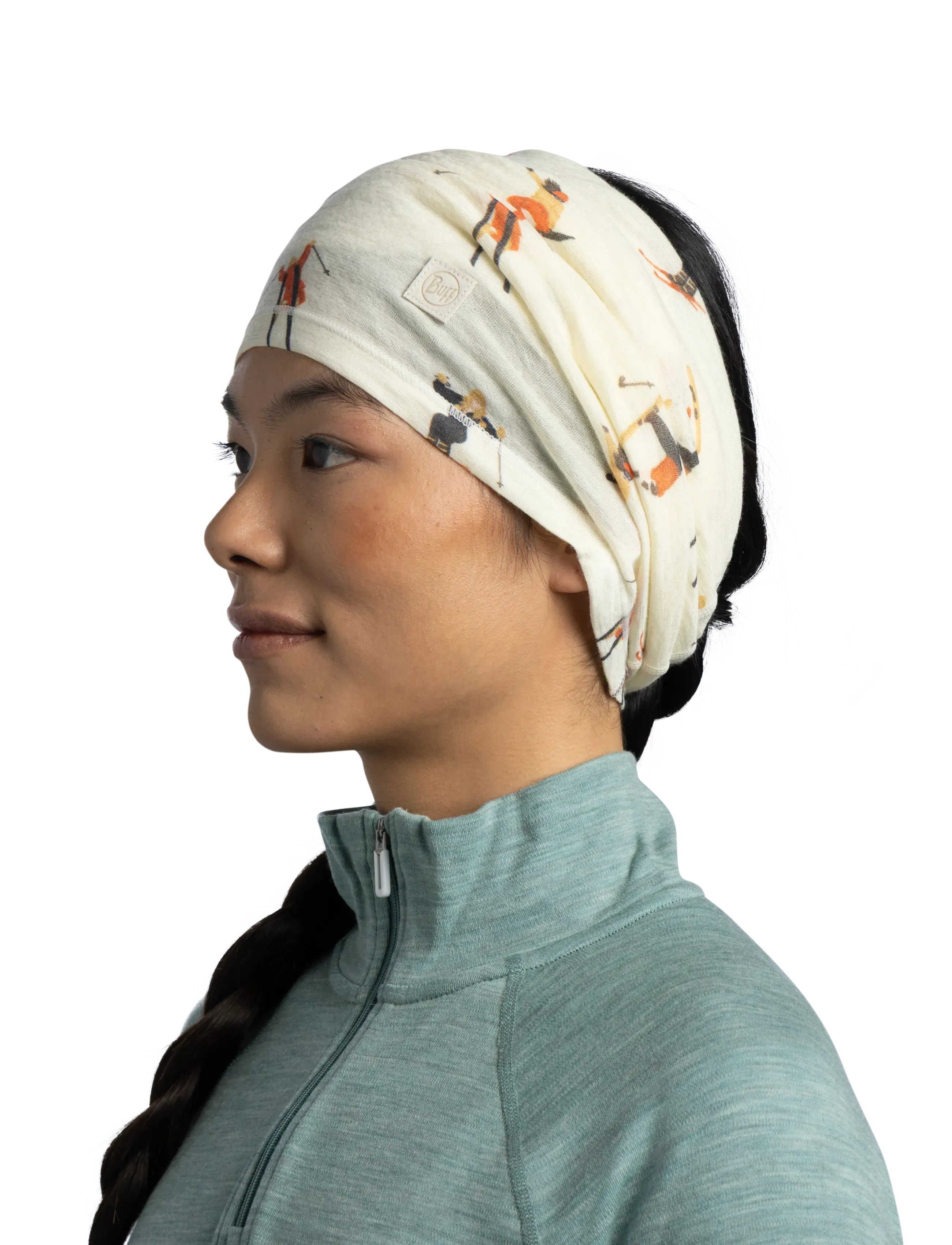 BUFF - Merino Lightweight Prints - winterschals - tinsu ecru - 2