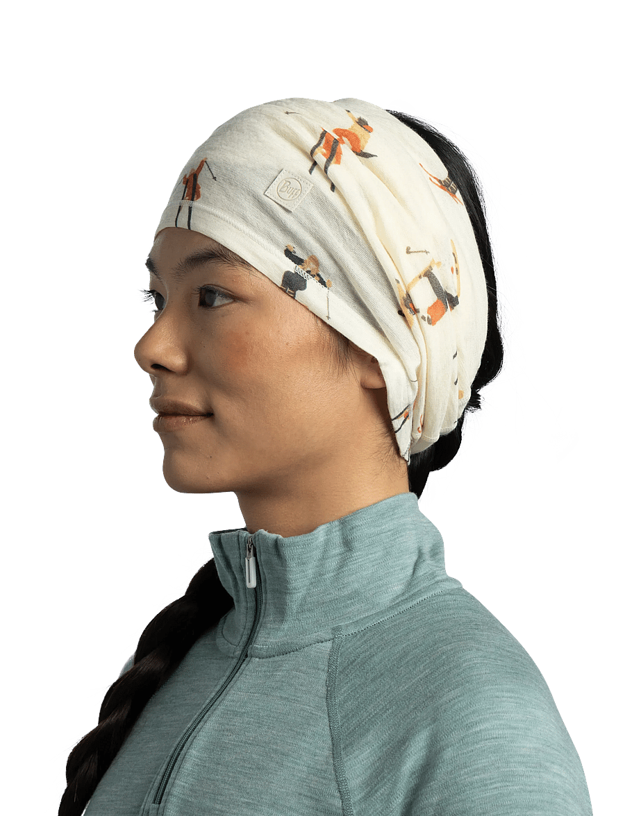 BUFF - Merino Lightweight Prints - winterschals - tinsu ecru - 2