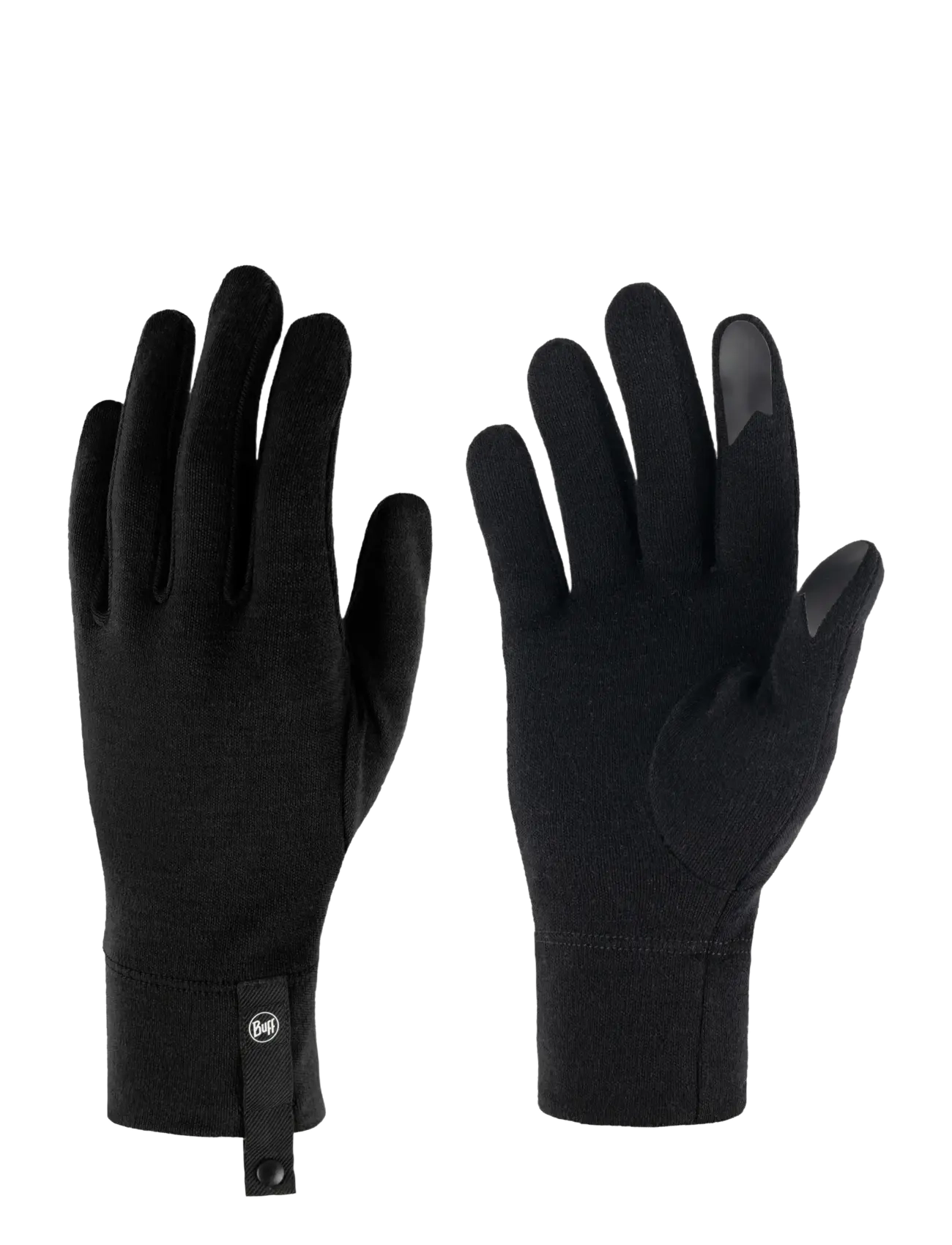 BUFF Merino Midweight Gloves - Fingervantar - BLACK / black