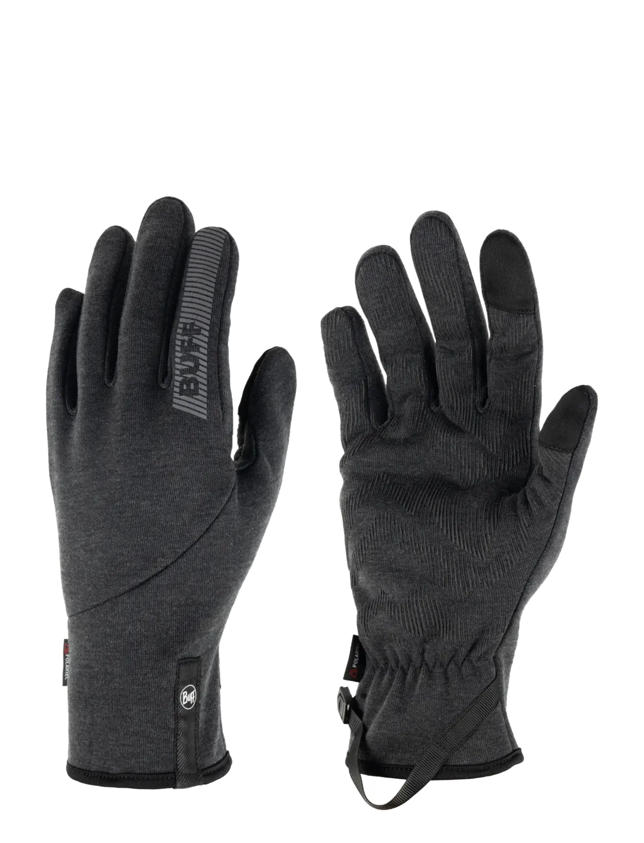 BUFF Tech Fleece Gloves - Fingervantar - BLACK / black