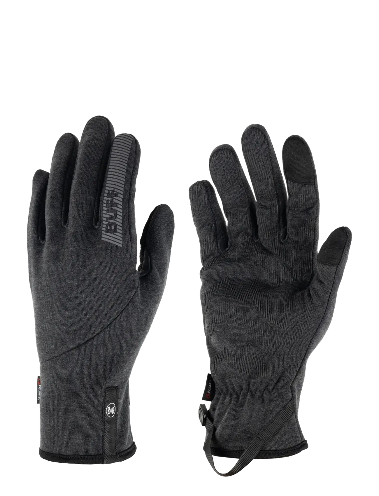 BUFF Tech Fleece Gloves - Fingervantar - BLACK / black